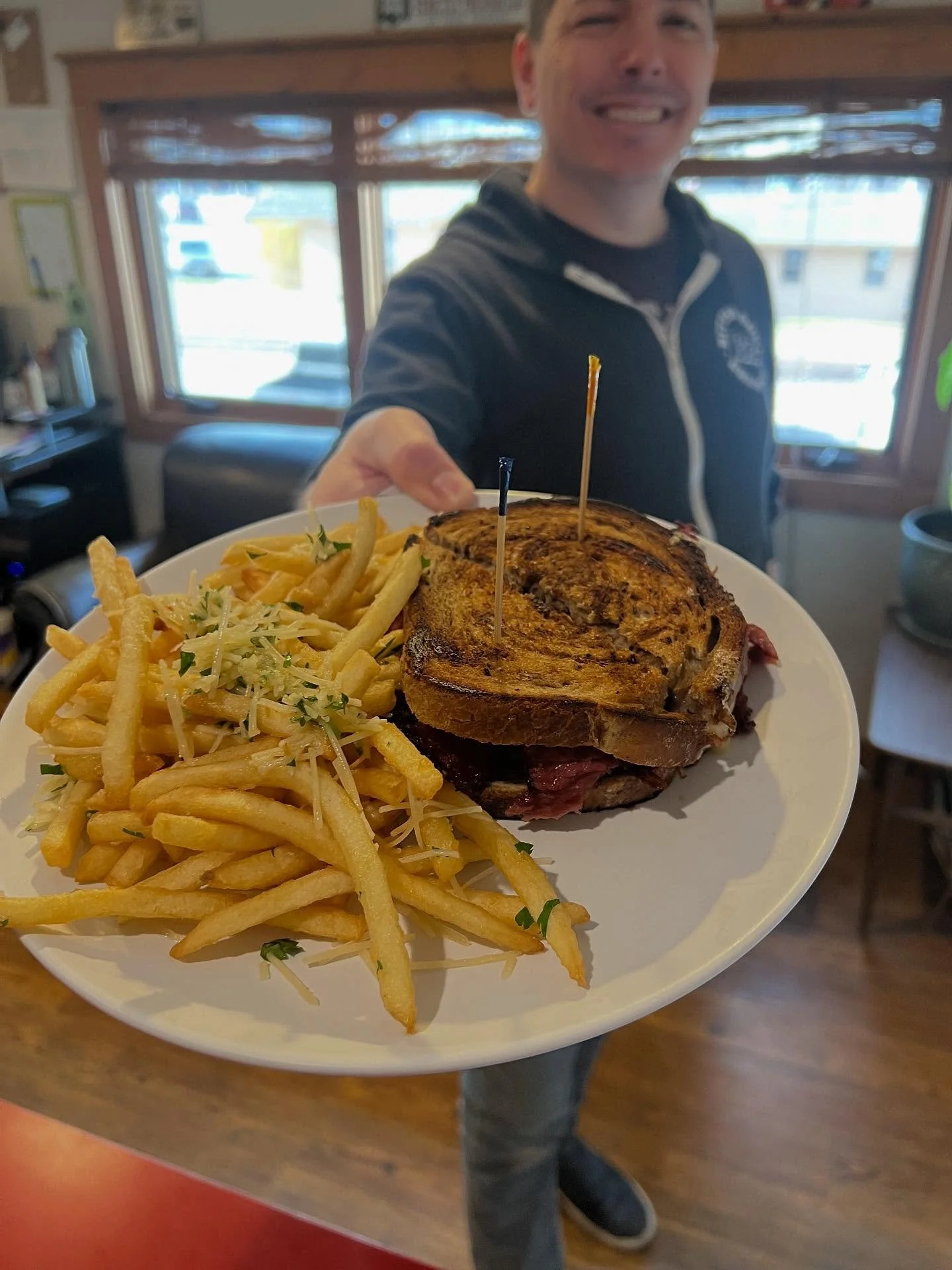 We&rsquo;ve got Reubens for days! Enjoy our Reuben Sandwich Special now through Wednesday (unless you all eat it all before then). 

#lastbestreuben  #EatLocal #SeasonalEats #FreshFlavors #lastbestbrew #supportlocal #montanaeats #reuben #craftflavors