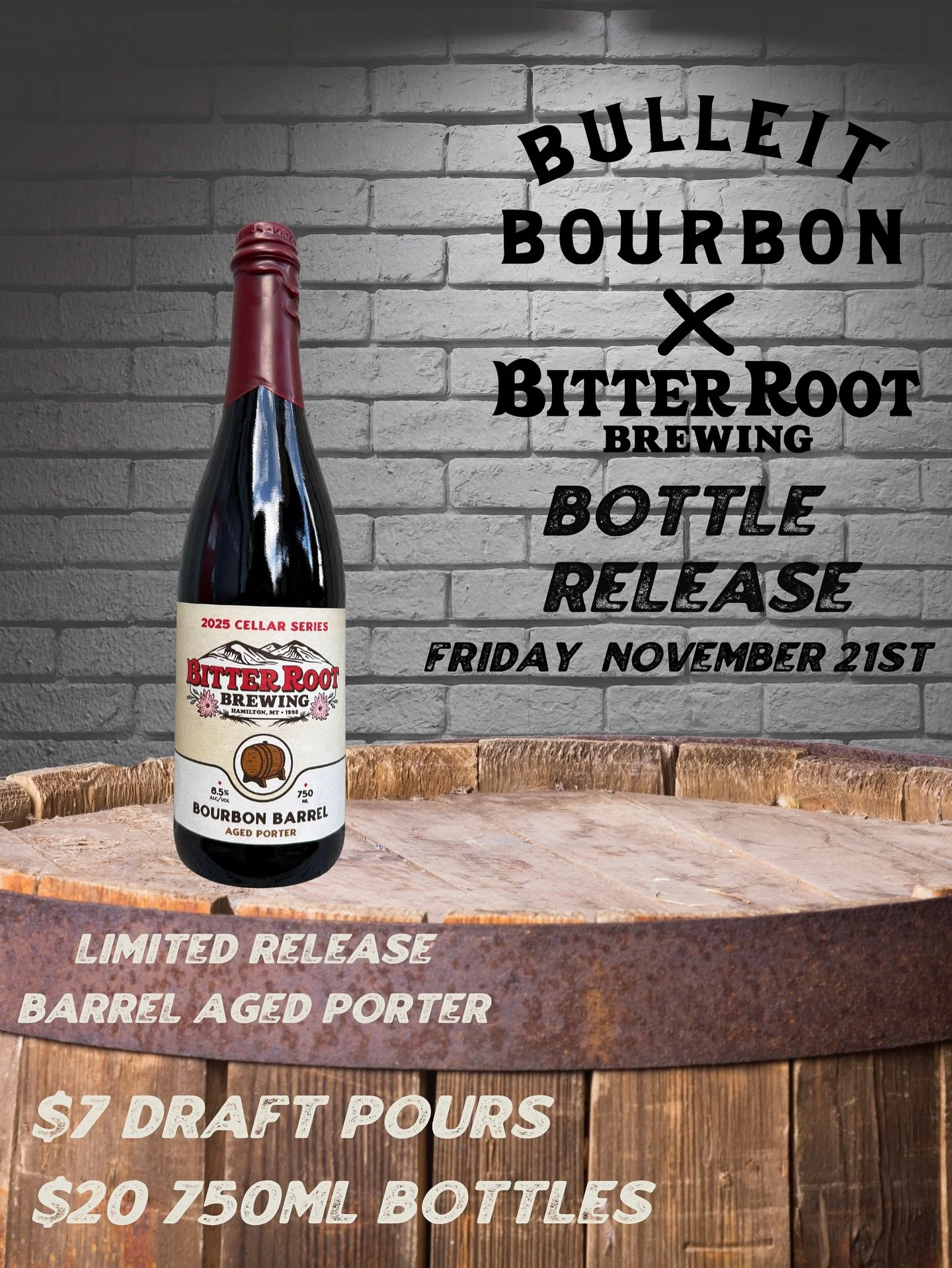Today is the day! Come down and have a glass, pick up a bottle, and share it with your loved ones. 

A velvet cloak of dark chocolate and roasted malt, giving way to a whispered secret of caramelized vanilla bean and a seductive, warming bourbon fini