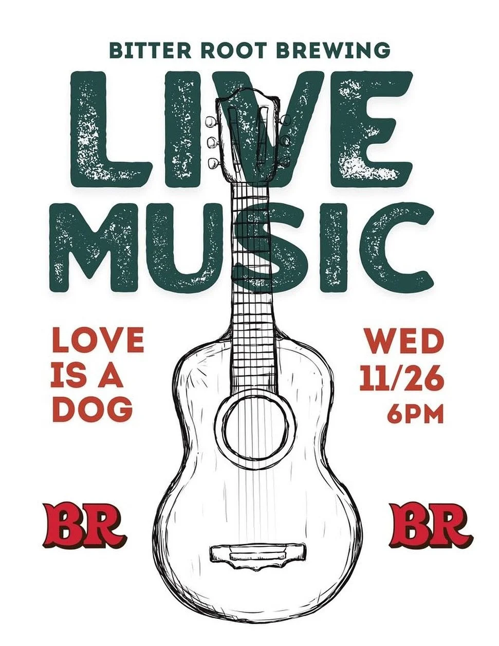 With Thanksgiving falling on Thursday we&rsquo;ve bumped our live music to Wednesday this week! Come hang with us and listen to some tunes from Love is a Dog!
.
.
.
#loveisadog #hamtownsfinest #supportlocal #drinklocalbeer #eatlocal #comehaveabeer