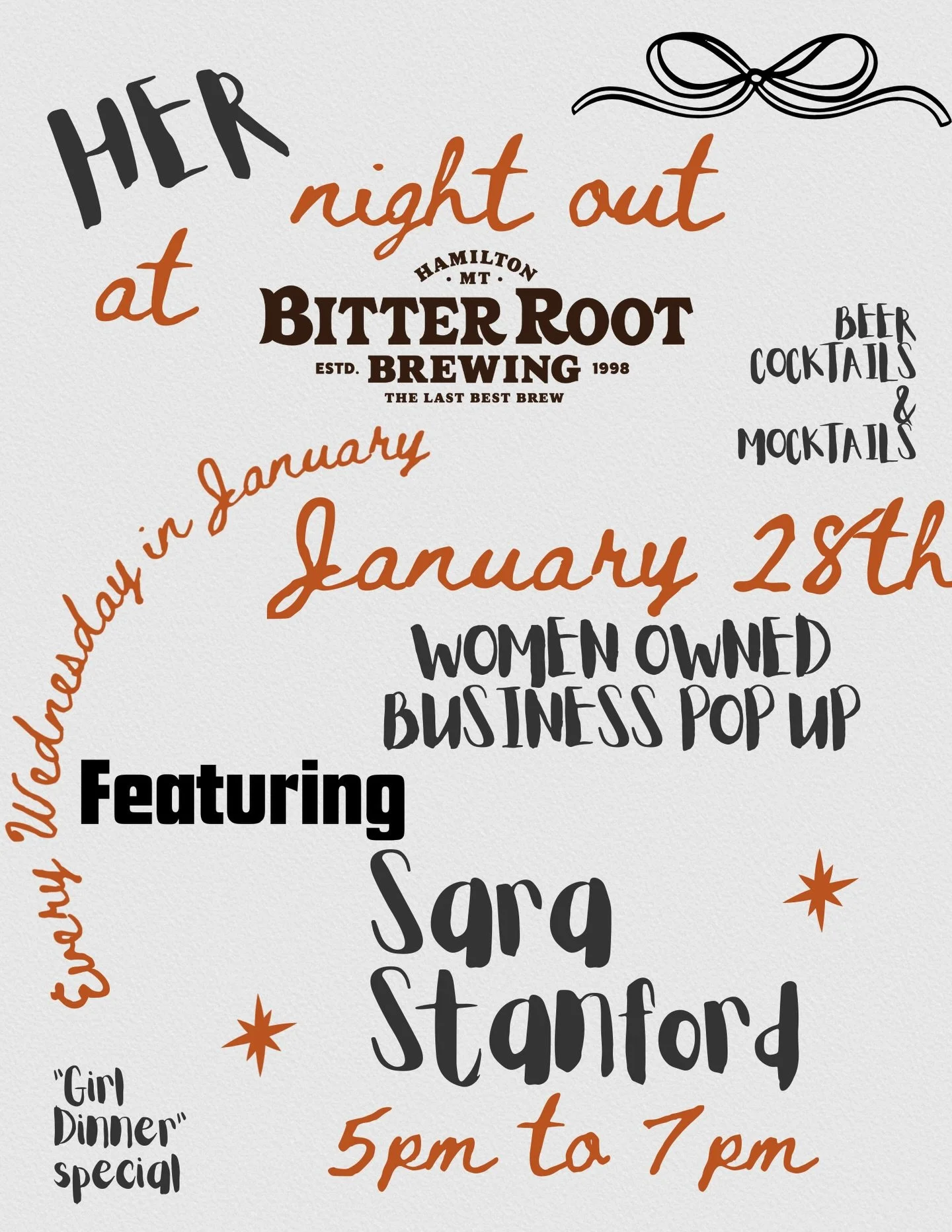 Our final Her Night of this month! We&rsquo;ve got something special on board! The lovely @stanford_squarepants will be in the house selling some of her paintings and up cycled good at the brewery from 5-7pm tonight! 

Grab your gal pals and get down