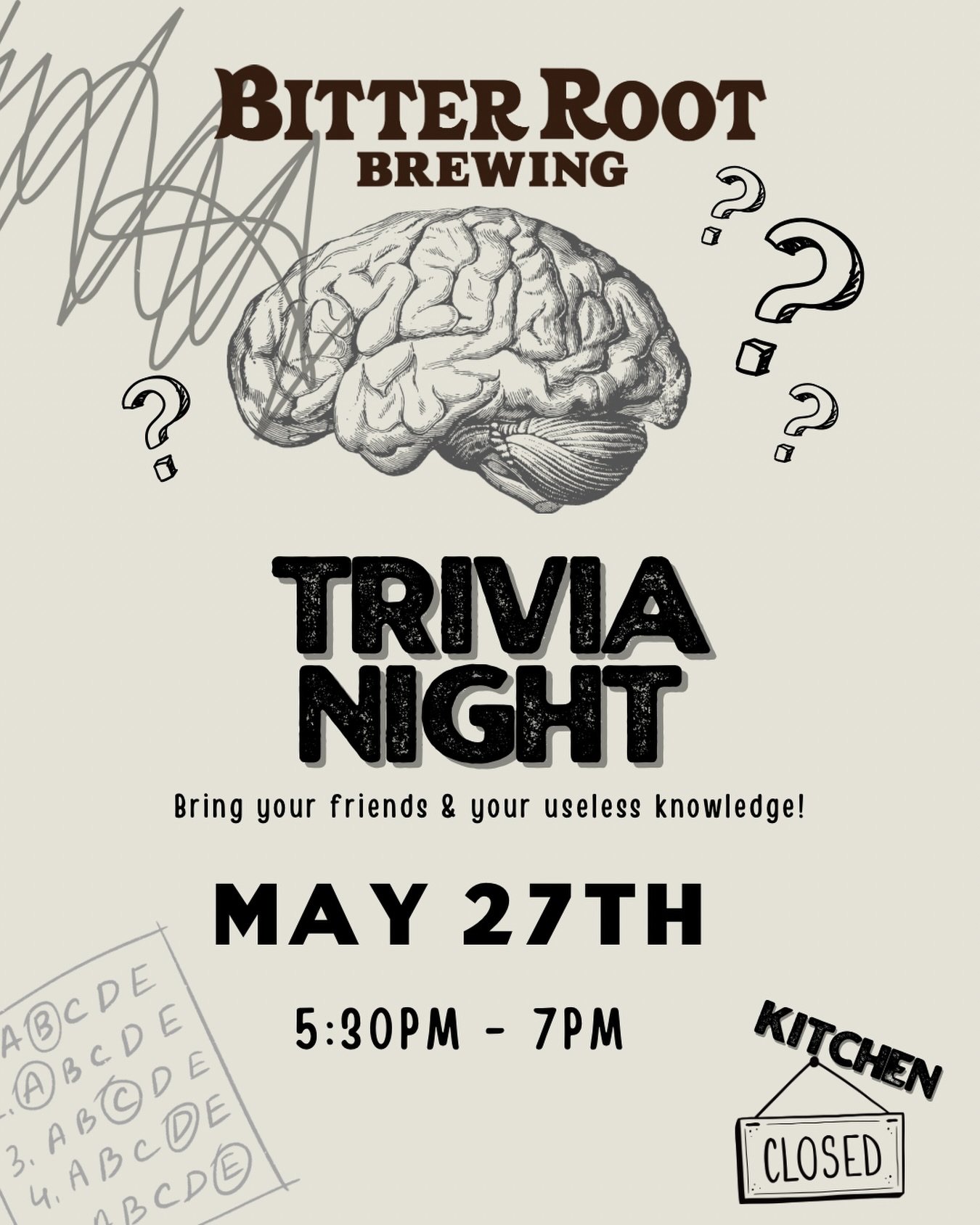 Kitchen is closed and doors open at 4pm for beers. Trivia starts at 5:30pm sharp!
.
.
.
#hamtownsfinest #supportlocal #drinklocalbeer #trivianight