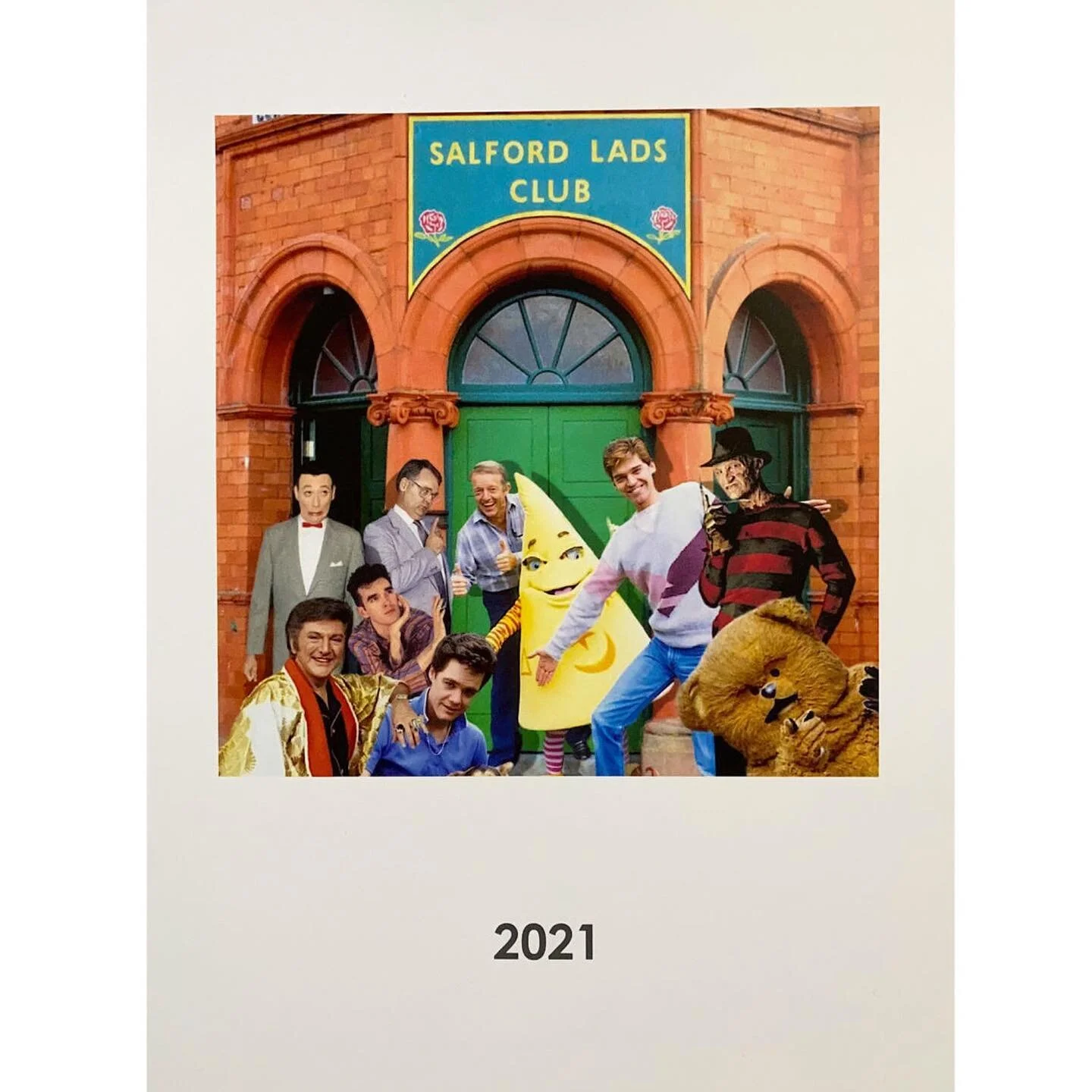 SALFORD BOYS CLUB 
2021 calendar @therubberglove 

Only 3 left , link in bio 

#independentartist #independentliverpool #indieart #calendar #collage #collageart #printsntha #leftfieldart #collectors #graphicartist #collectable #artsfair #liverpool #m