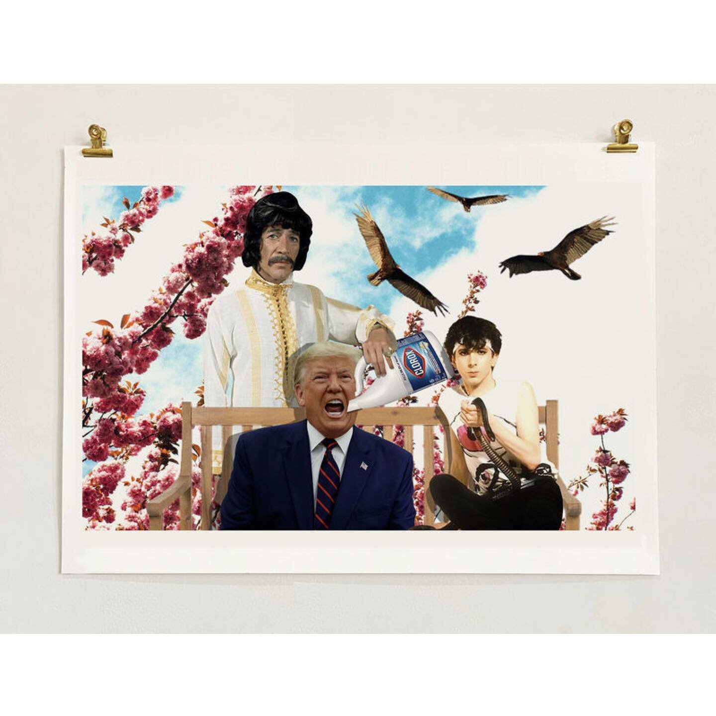 Fun with disinfectant 
Crazy satire Collage @therubberglove 

Prints available, link and n bio 

#independentartist #independentliverpool #indieart #prints #artprints #collage #collageart #printsntha #leftfieldart #collectors #graphicartist #collecta