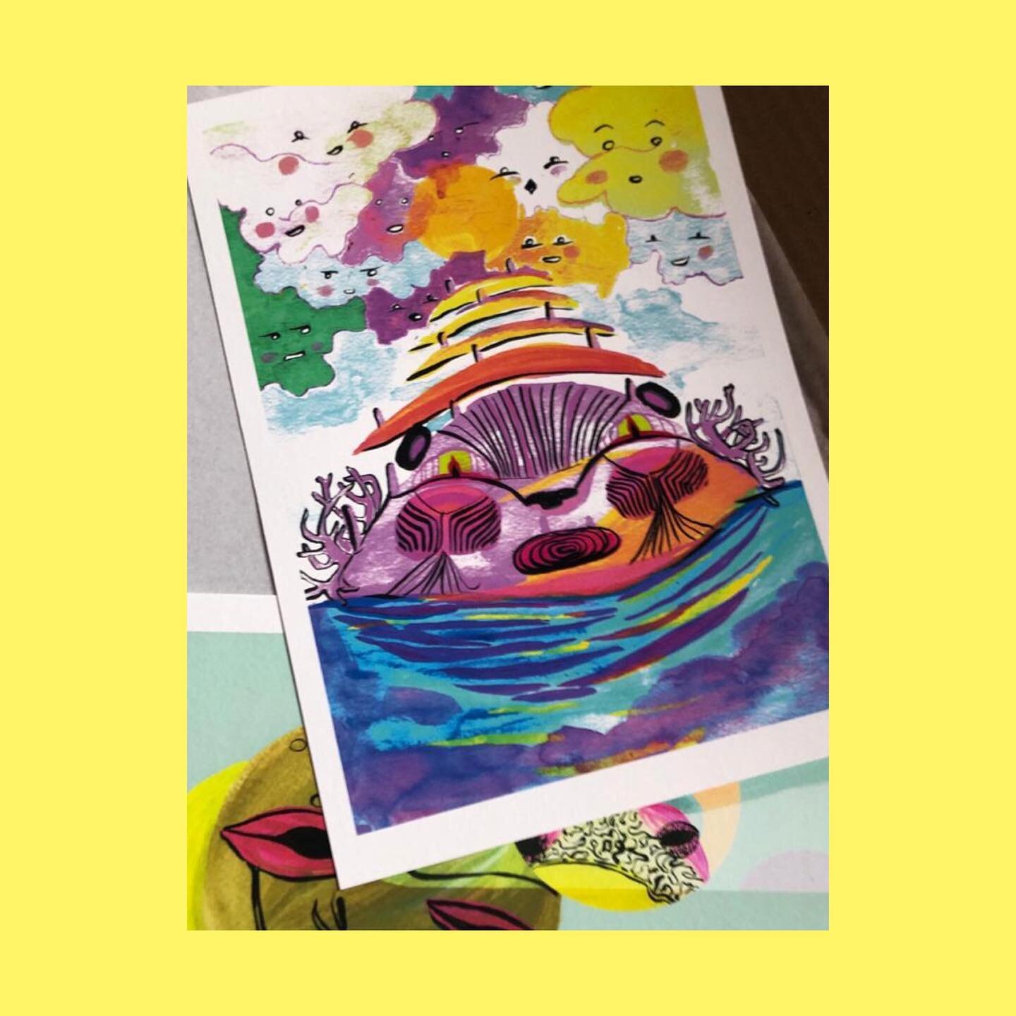 Emily&rsquo;s creatures have landed and are on their way out... @glomoth 

Printed on Hahnemühle museum etching.

Prints available now- Link in Bio👆

#illustration #womenillustrators #itsnicethat #printspotters #womenartists #artprints #printsnthat