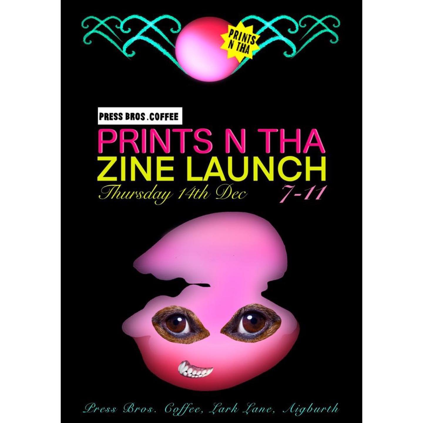 Hello everyone&hellip; we&lsquo;re very pleased to announce our official &lsquo;Zines n Tha&rsquo; issues I &amp; II neon zine launch party is happening on THURS 14th DEC 7-11pm @pressbroscoffee on Lark Lane 🤠💖

Do come along for zines, coffee, coc