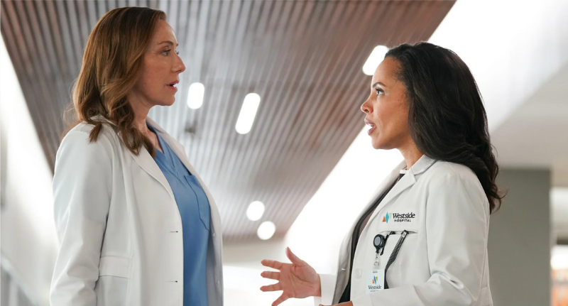 Molly Parker and Amirah Vann, who plays Dr Gina Walker