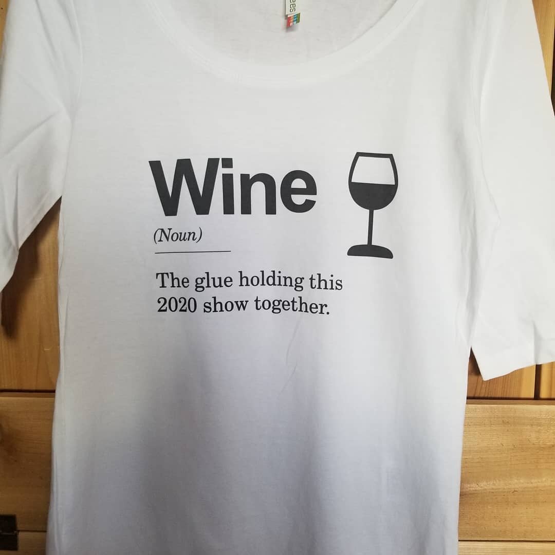 Ladies how many of us can relate to this!! Coffee to start our day and well wine to get us through it... Custom printed T-shirts and hoodies.