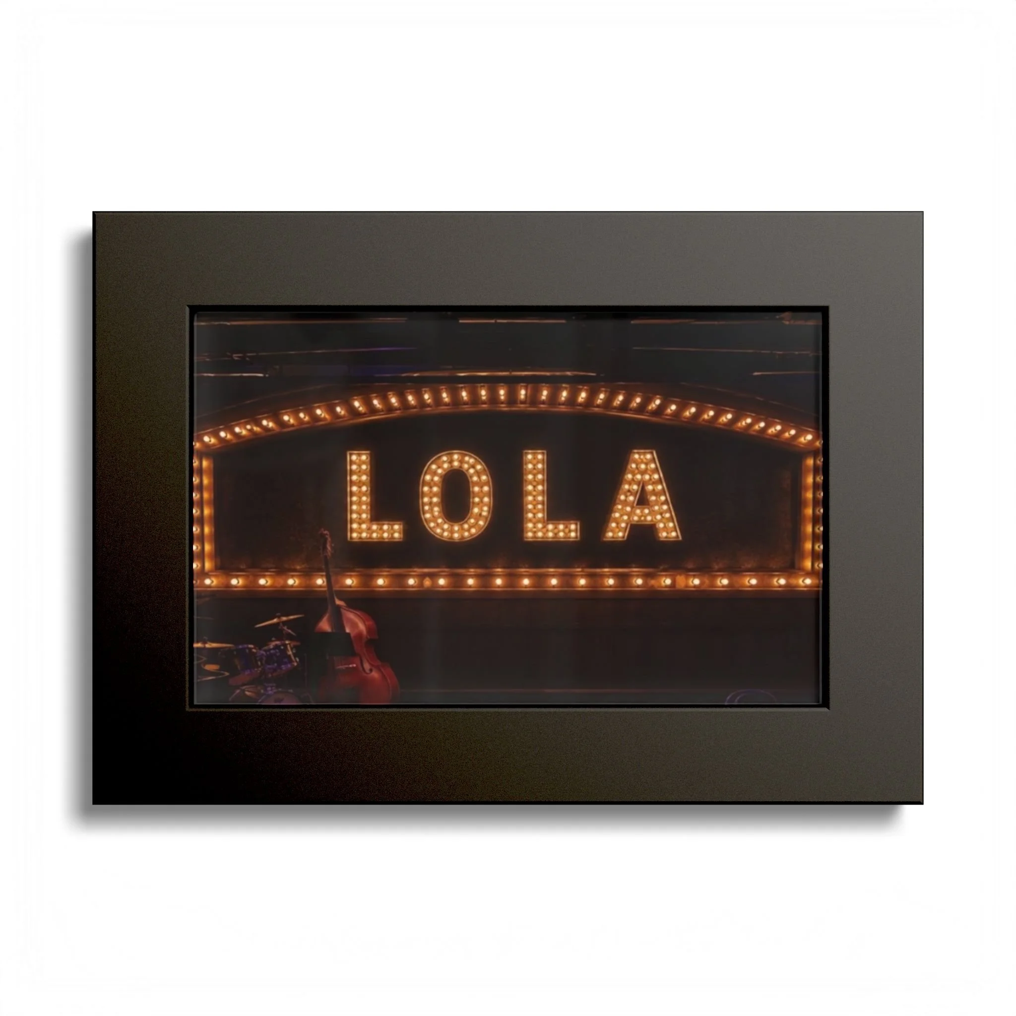 Lola Theater Marquee Colored Frame Poster