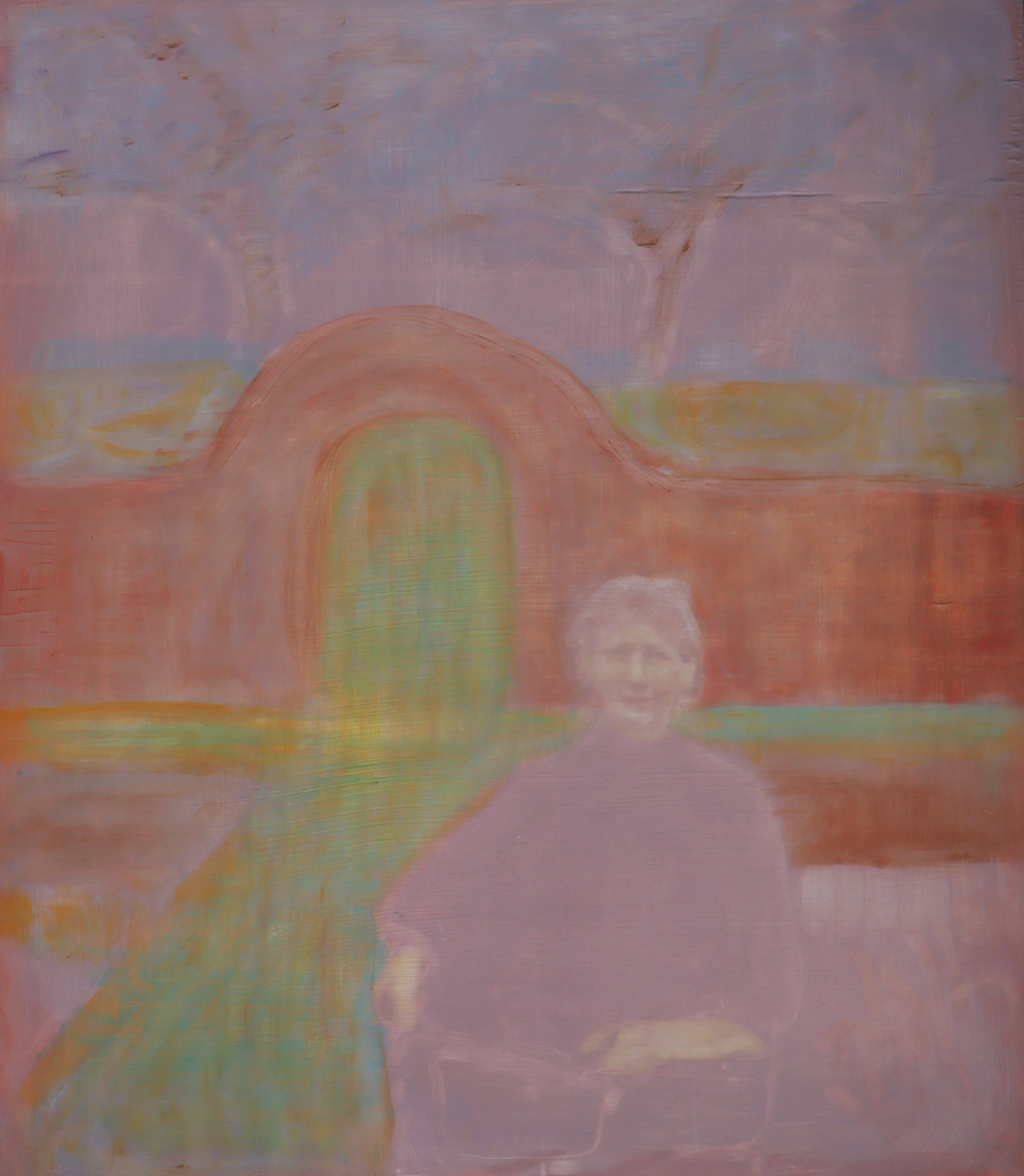 In Fi's Garden, 2026
oil on board
60 x 70 cm