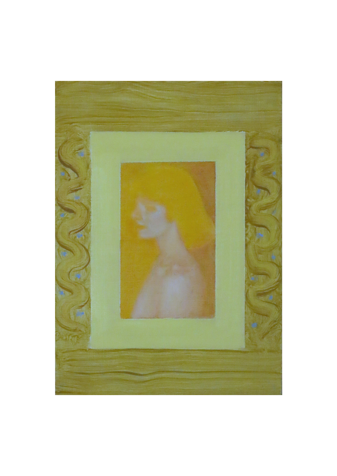 Bridgit (2025), oil on board, 15 x 21 cm