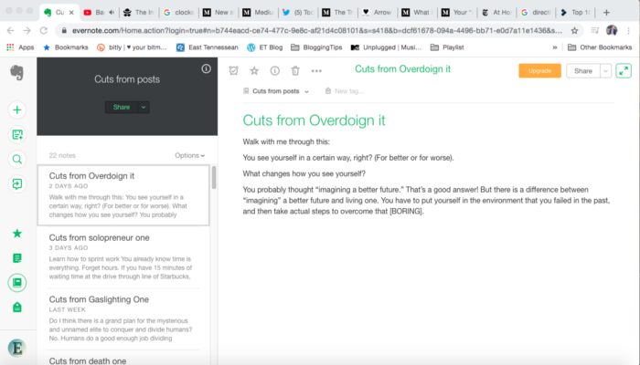 Screenshot by the author. “Cuts from death one” is my favorite.