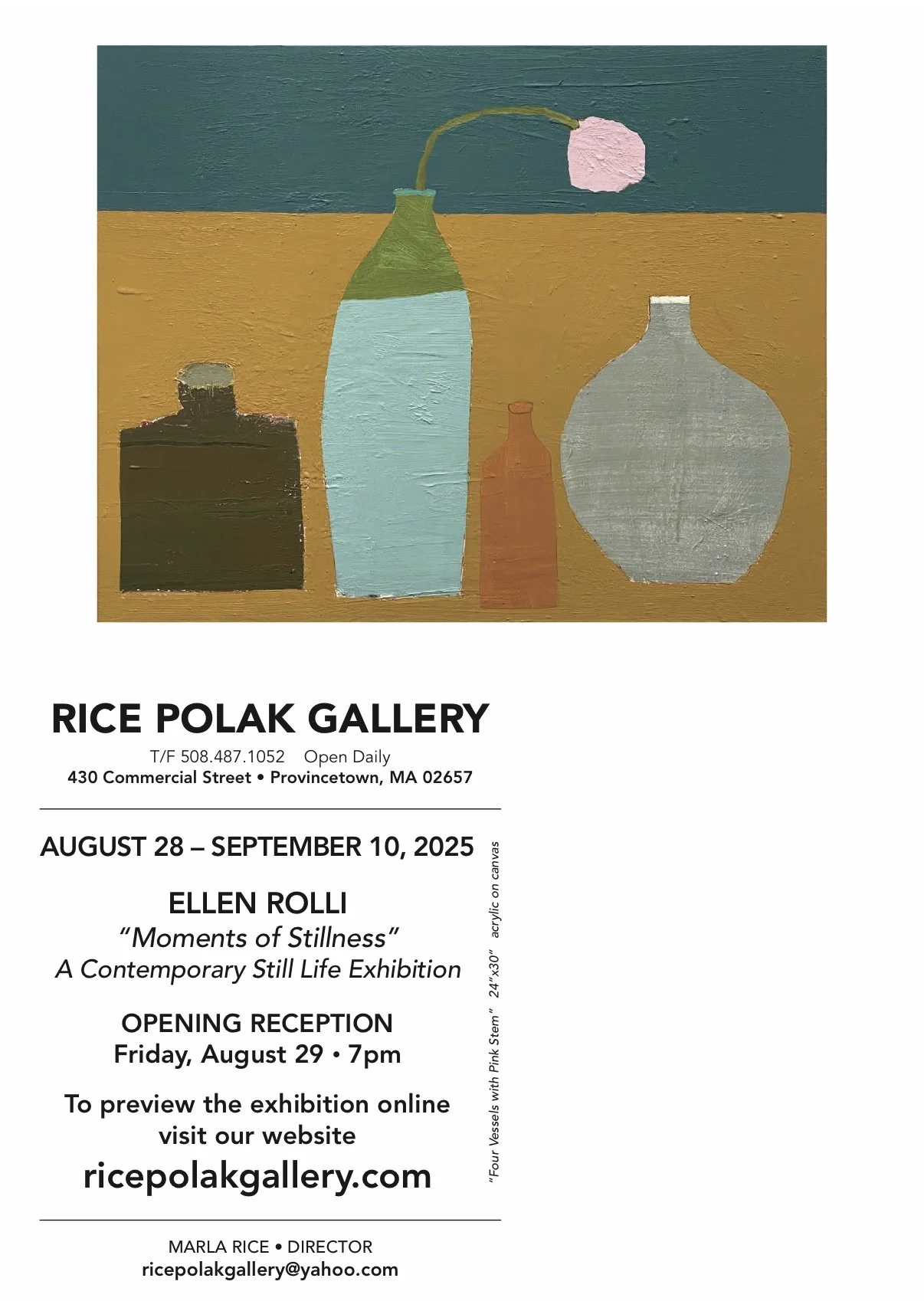 exhibition at Rice Polak Gallery