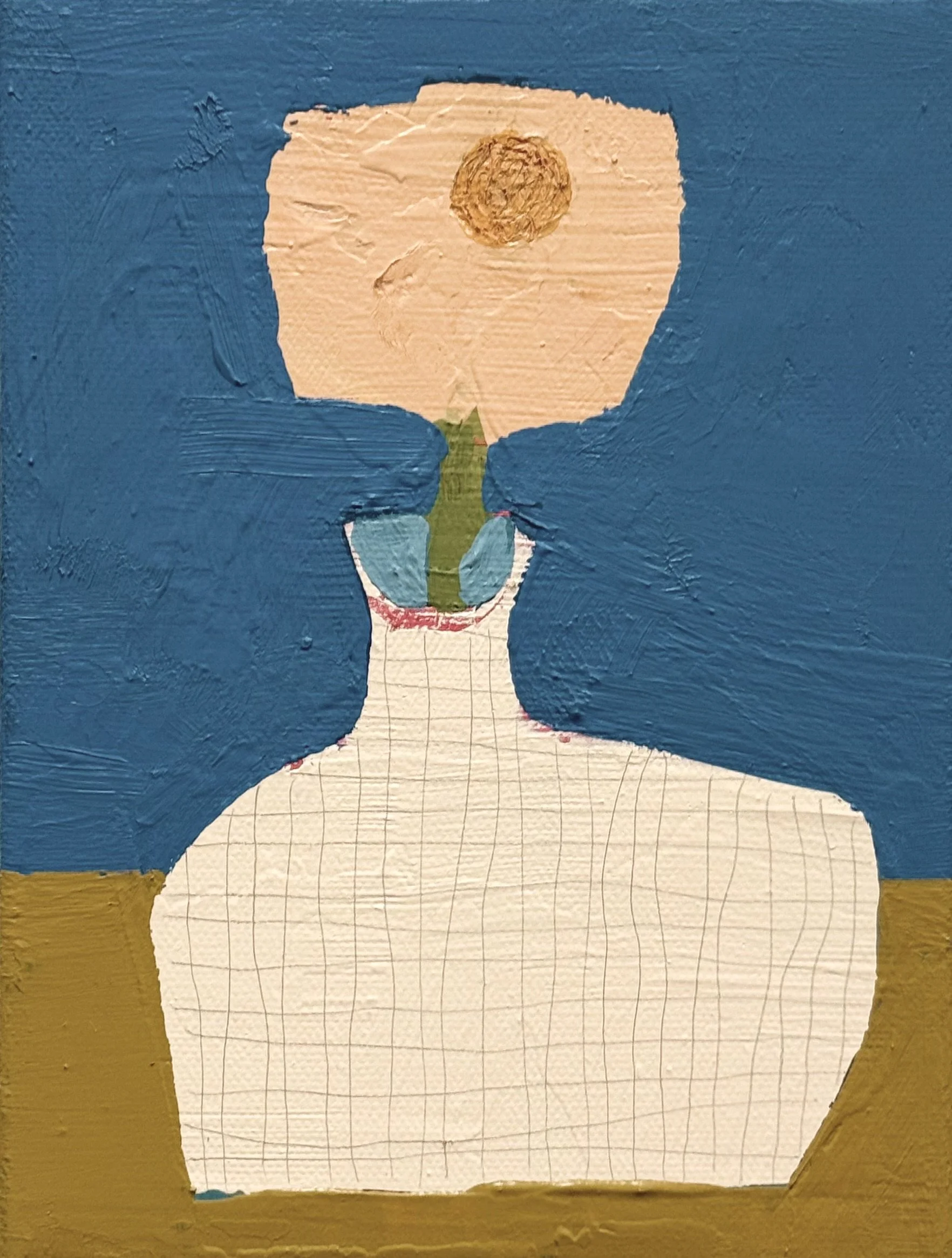 quirky shaped vessel and flower, 8x6