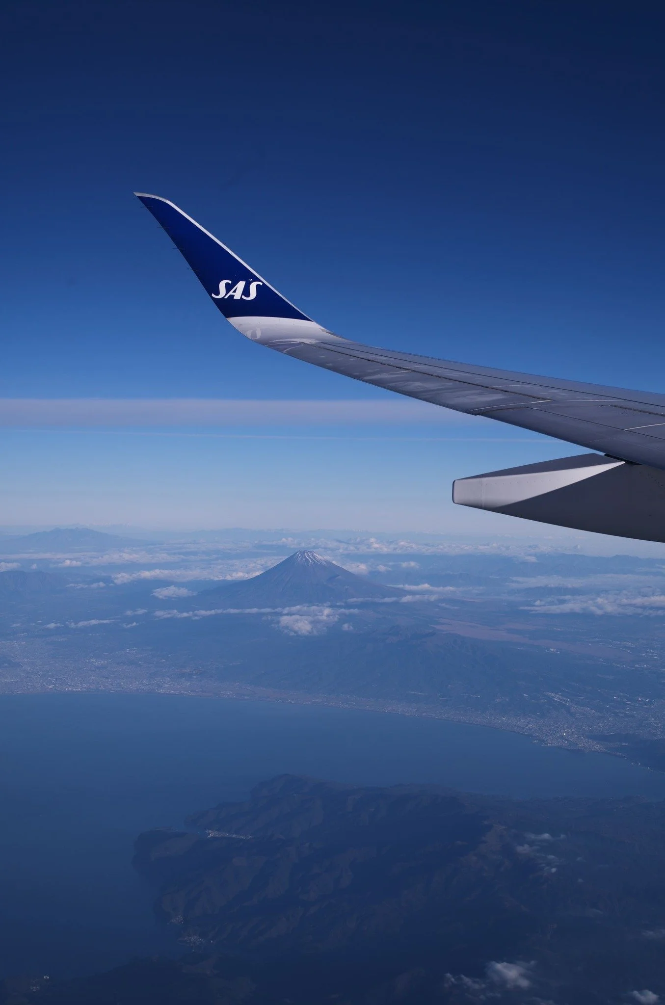 When you see Mt. Fuji, landing in Tokyo is only about 30 minutes away...