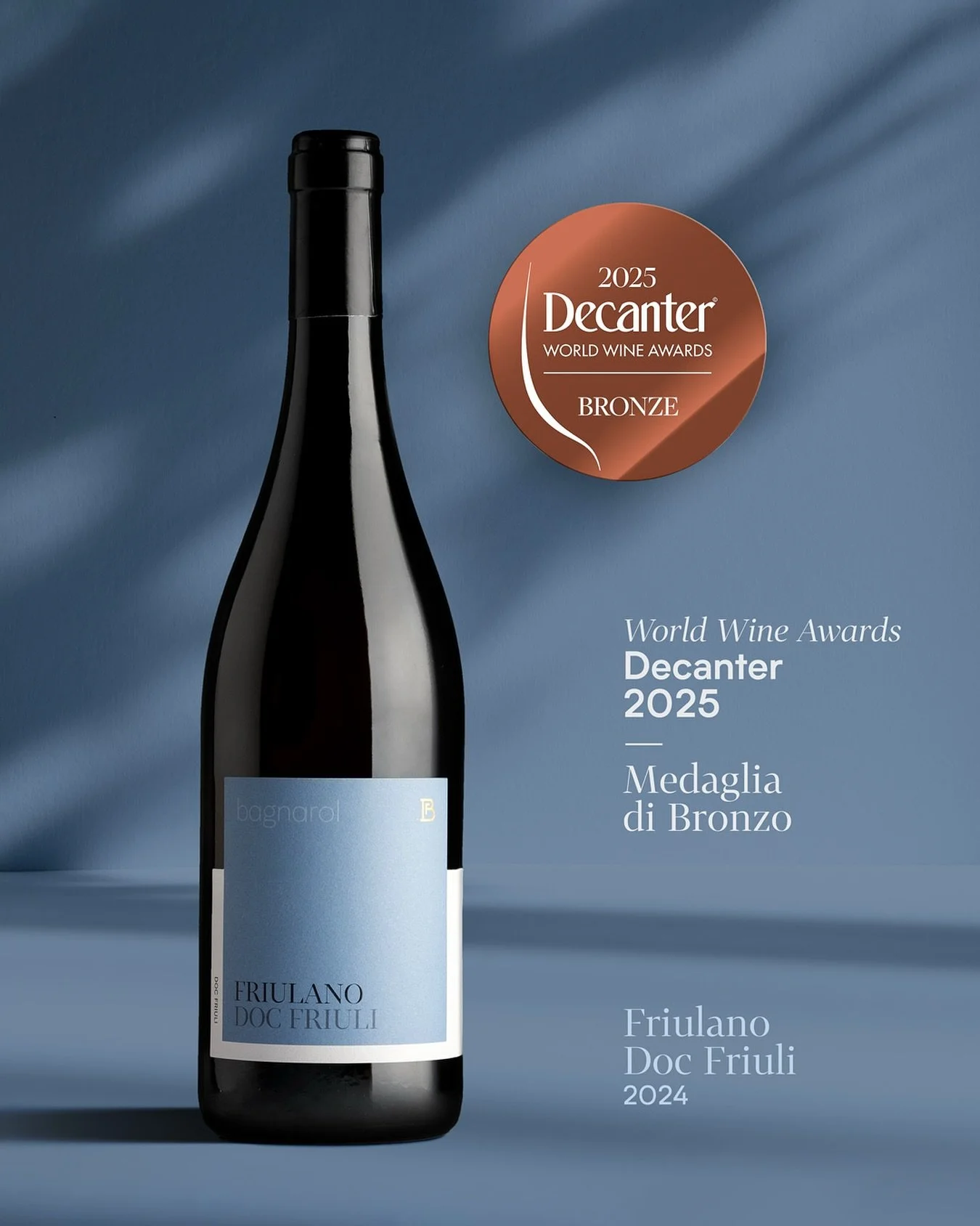 Una nuova soddisfazione per la Cantina Bagnarol: il Friulano Doc Friuli 2024 &egrave; stato premiato con la medaglia di bronzo ai &ldquo;Decanter World Wine Awards&rdquo;, uno dei pi&ugrave; autorevoli concorsi internazionali organizzato dalla rivist