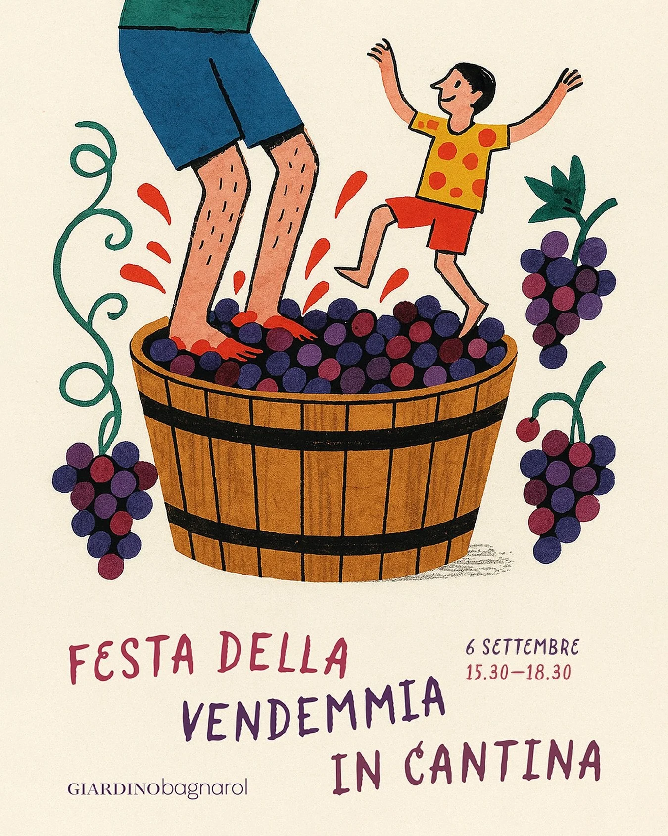 Ultimi giorni per prenotare un imperdibile pomeriggio di vendemmia per tutta la famiglia: 
&bull;⁠ ⁠Racconti e giochi per i pi&ugrave; piccoli &bull;⁠ ⁠Pigiatura a piedi nudi per grandi e bambini &bull;⁠ ⁠Merenda con prodotti locali, succo d&rsquo;uv