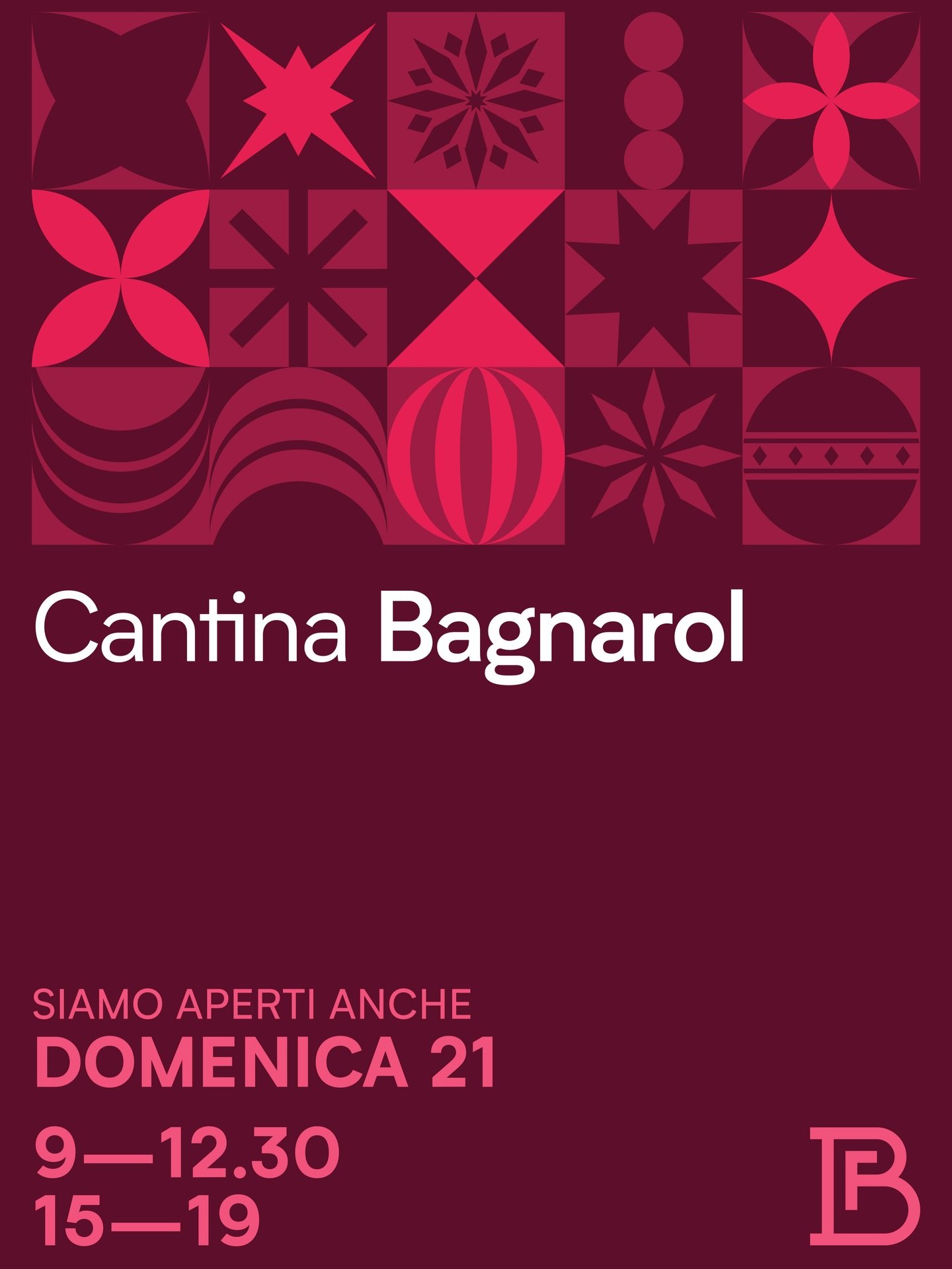 &Egrave; tempo di scegliere gli ultimi regali. 
La Cantina Bagnarol sar&agrave; aperta anche domenica 21 dicembre, con i consueti orari: 9 &mdash; 12.30 &middot; 15 &mdash; 19

In occasione delle festivit&agrave;, saremo chiusi nei giorni 25, 26, 28 