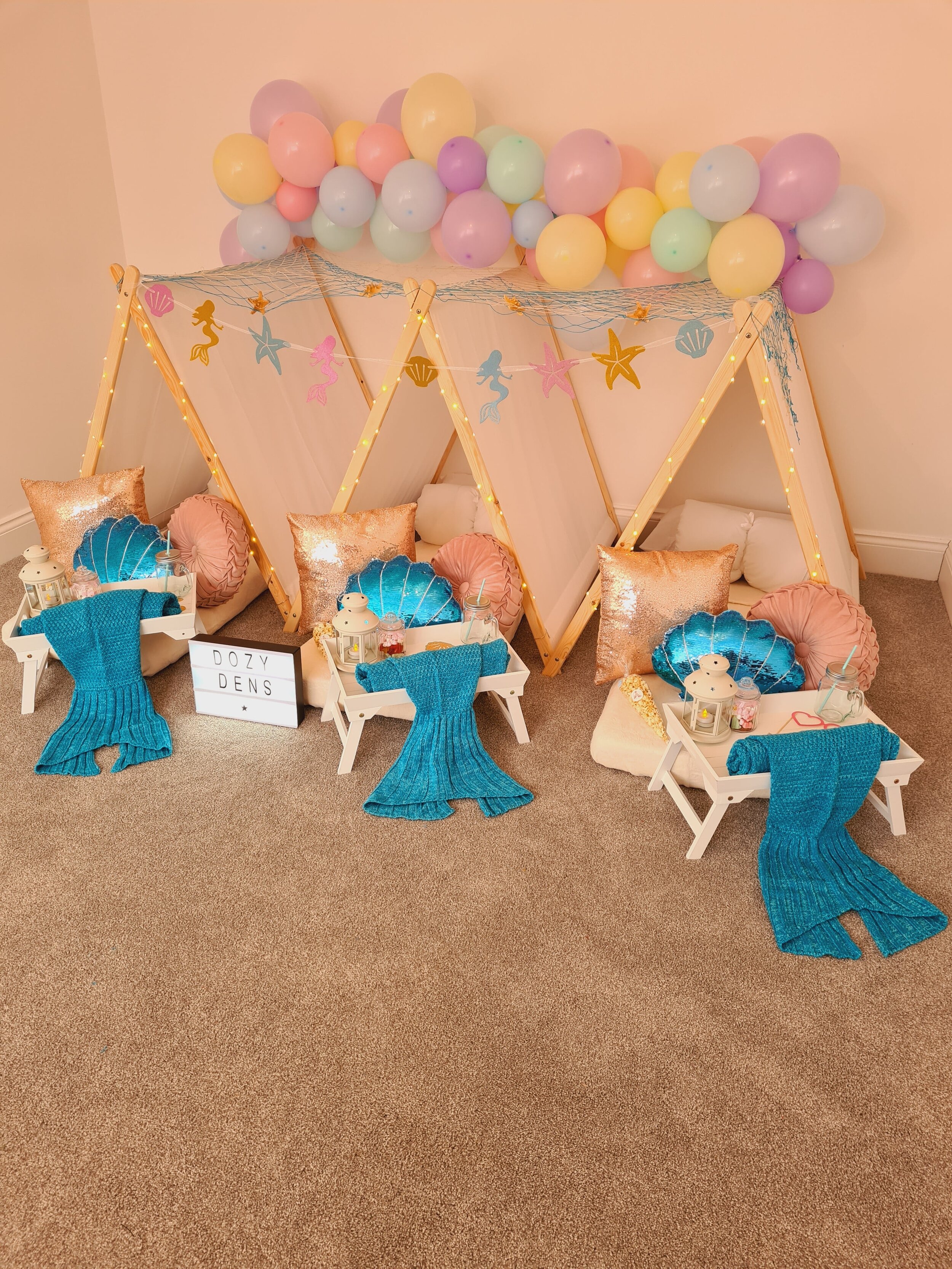 Dozy Dens Sleepover Parties- Sleepover Party Tents in Leicestershire