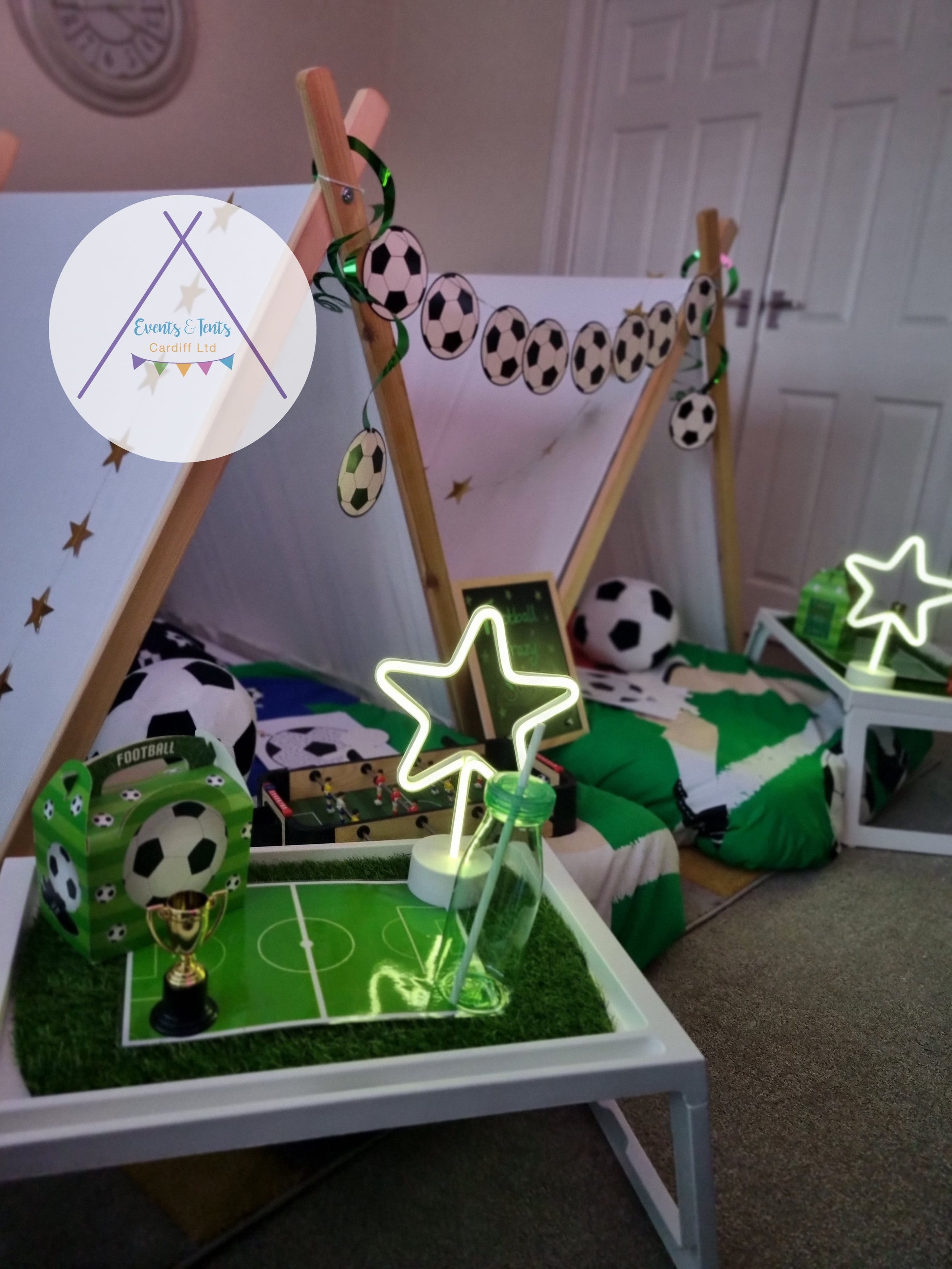 Events and Tents Cardiff Sleepovers - Sleepover party tents in South Wales