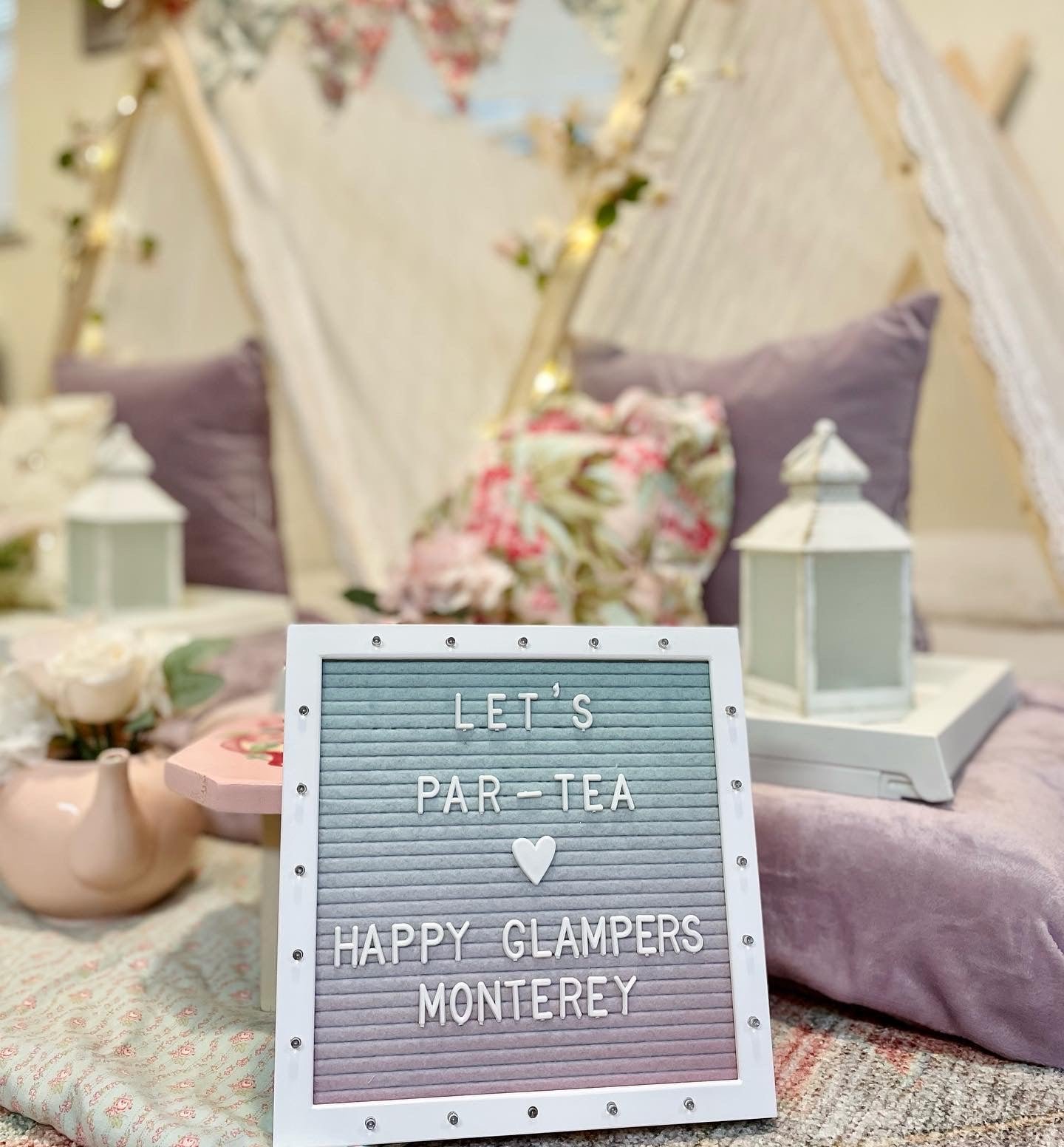 Happy Glampers Monterey- Slumber Party Tent Rentals