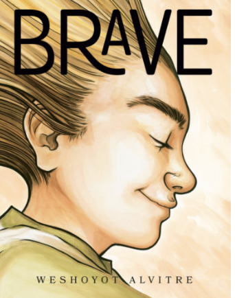 Brave by Weshoyot Alvitre 2025
Brave follows a young Native American boy who chooses to wear his hair in long braids as part of his cultural tradition. When others tease him, he remembers the strength and resilience of his ancestors who were forced t