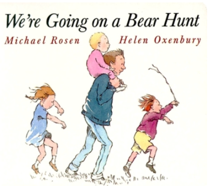 We’re Going on a Bear Hunt by Michael Rosen is a fun, adventurous story that invites readers to join a family on an exciting quest to find a bear. As they make their way through long grass, a river, mud, a forest, and a snowstorm, they bravely chant 