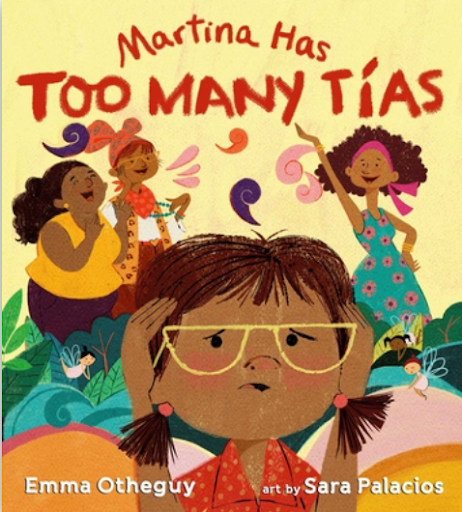 Martina Has Too Many Tías by Emma Otheguy, Sara Palacios (Illustrator)
A quiet girl, overwhelmed by her lively family, escapes to a magical world where solitude reigns. But in this enchanting bilingual retelling of the Caribbean folktale La Cucaracha