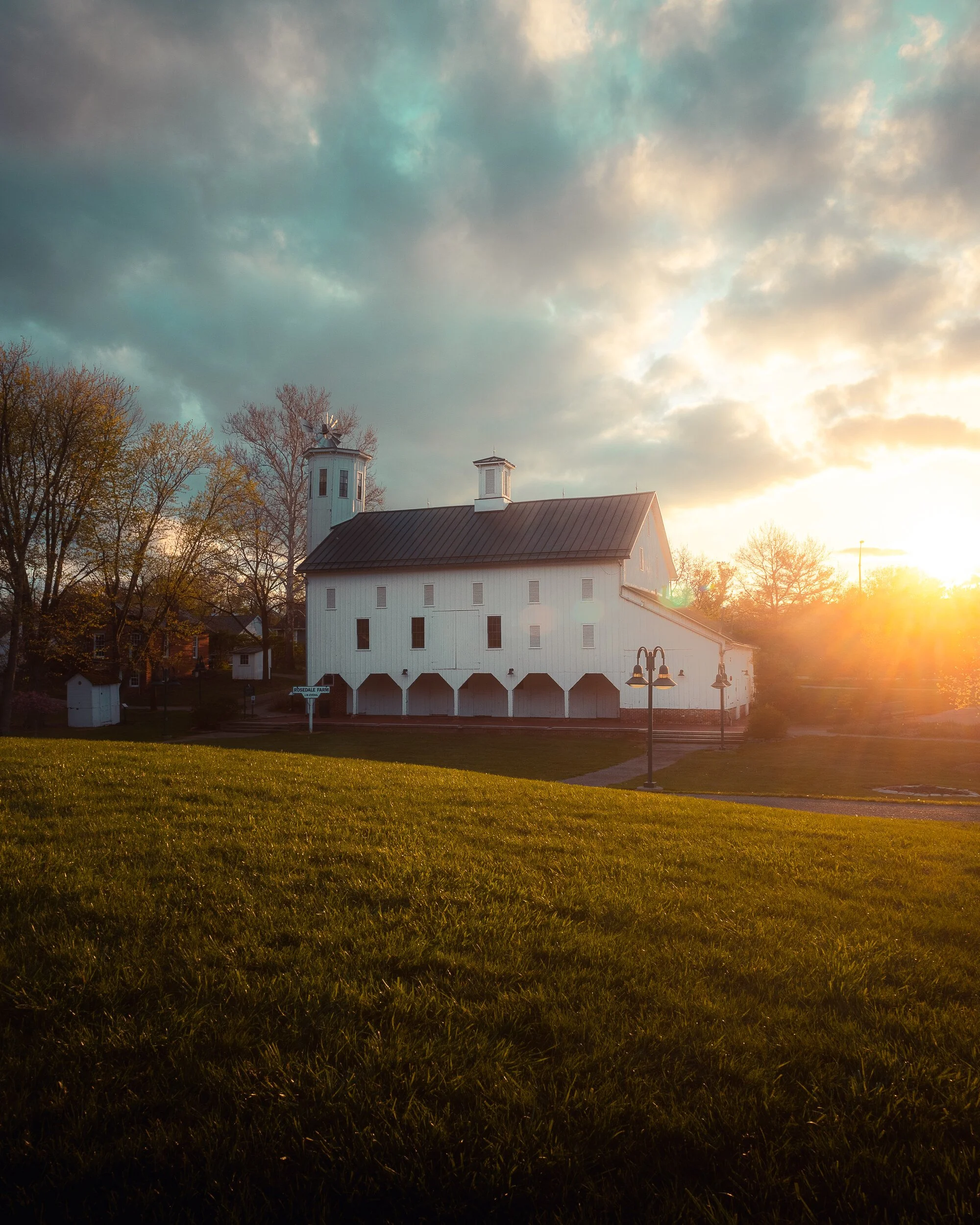 Evening Glow at Everal Barn