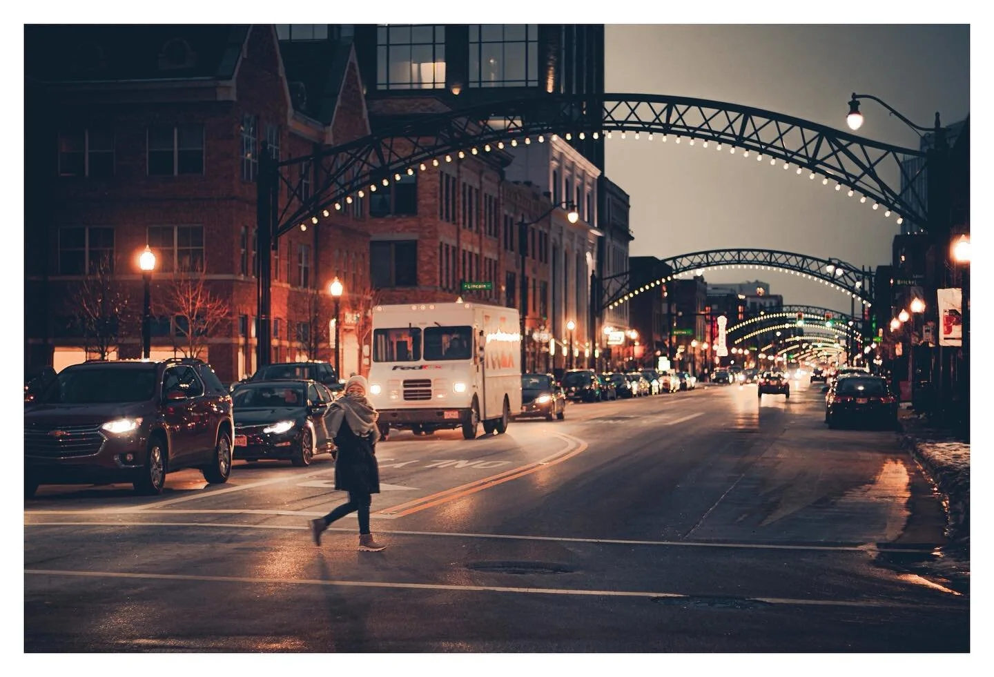 Winter evenings on the town.