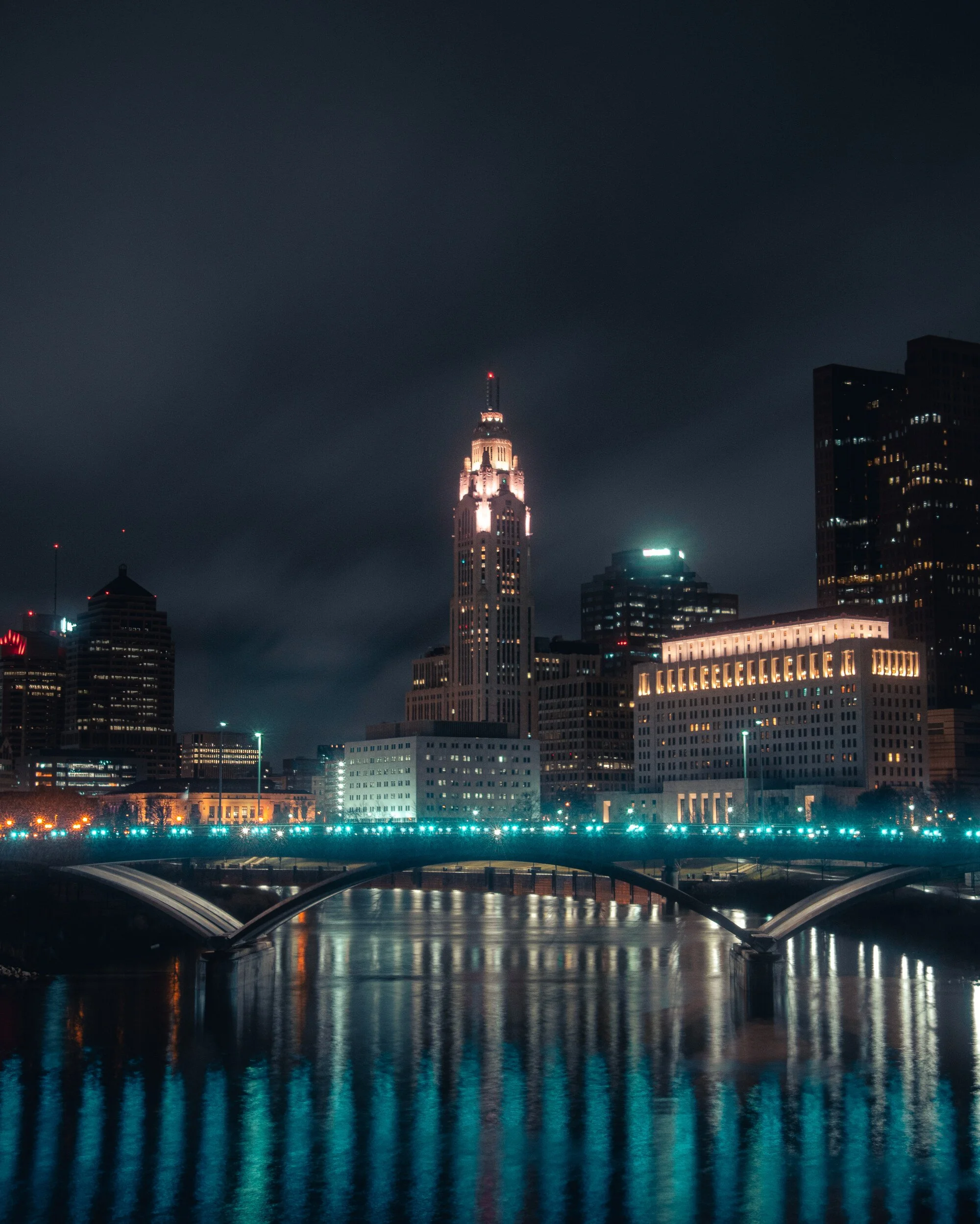 Night Lights Along the Scioto