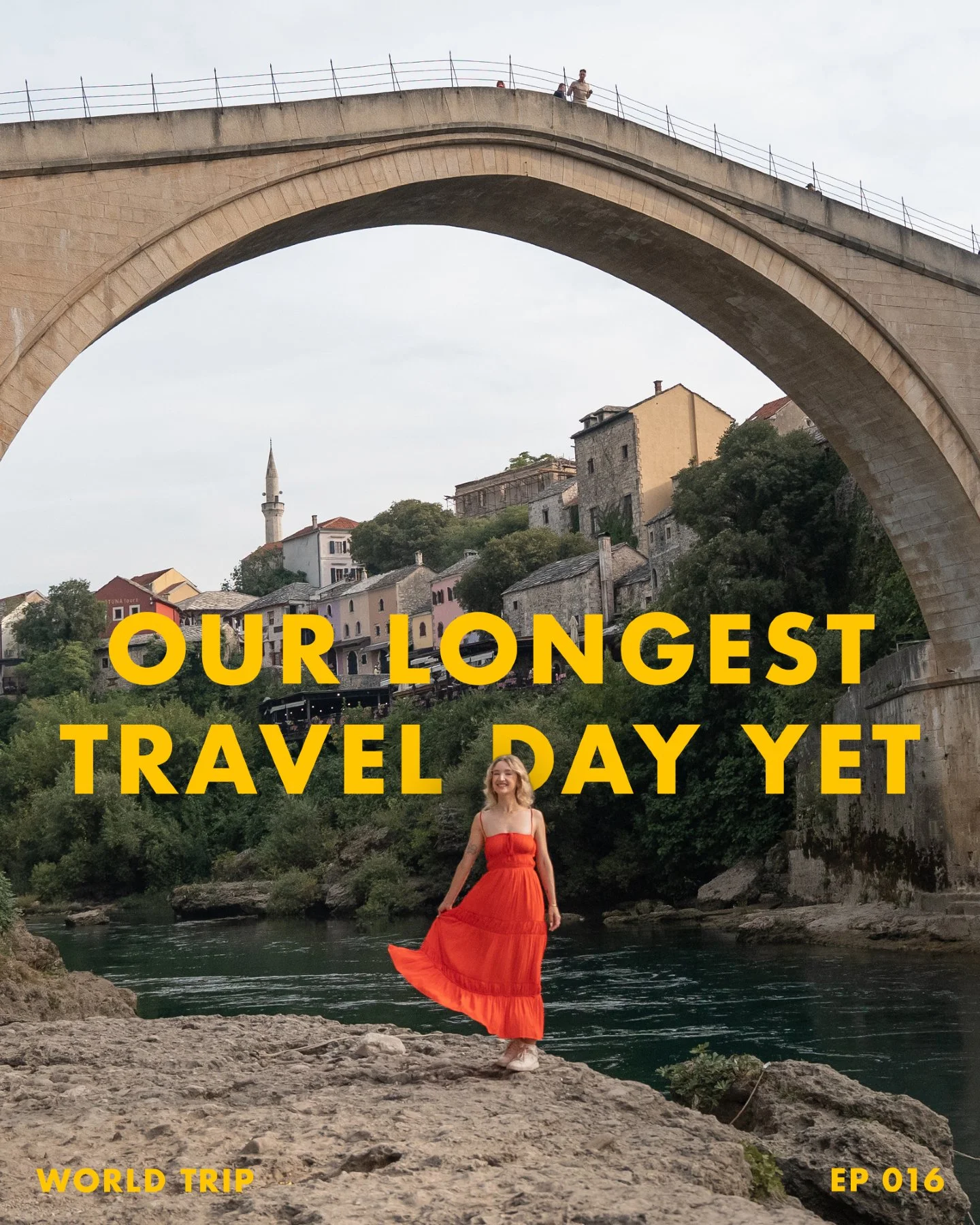 After a few restful days in Mostar, Bosnia (which was BEAUTIFUL by the way), we had to get ourselves to Italy&hellip; which turned into our longest travel day(s) yet... New video on our channel sharing the entire journey - link in bio!

Including a l