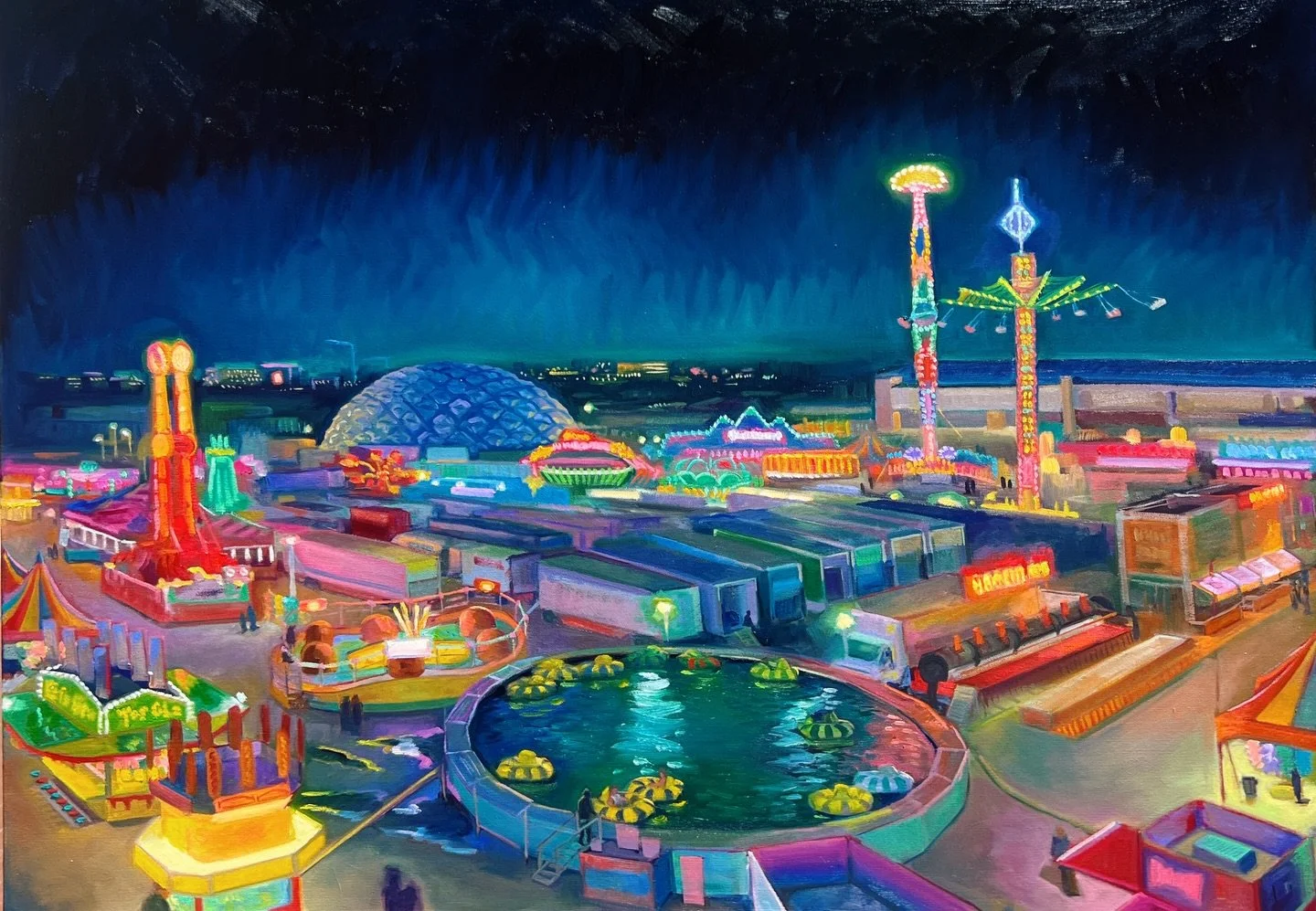 "View from the Ferris Wheel"
Oil on canvas
30x40"
2026