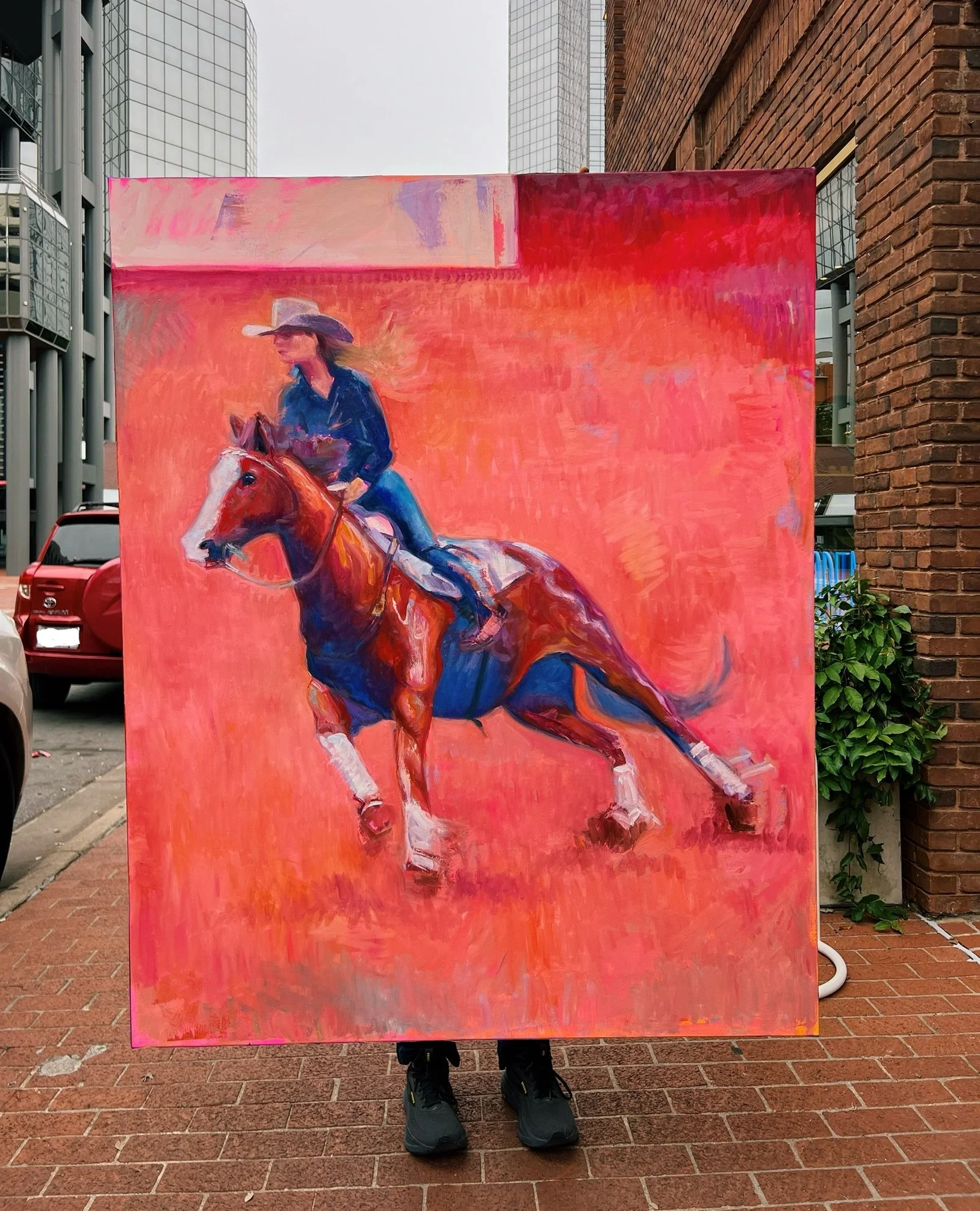 Jumbotron Cowgirl outside studio.jpg