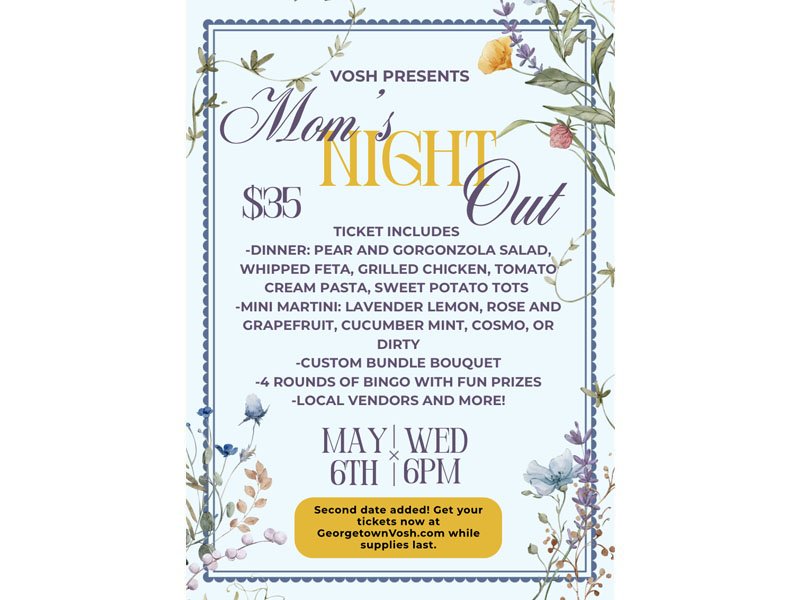 Mom's Night Out at Vosh (Wednesday)