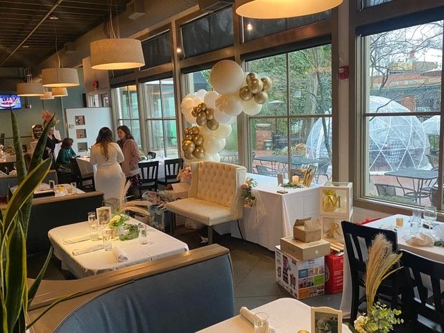  Georgetown Main Dining Room  
A large window overlooking the pristine property will allow a generous amount of light in the room for perfect picture conditions.   You can host 100 guests for a bridal shower or reception. Available during the afterno