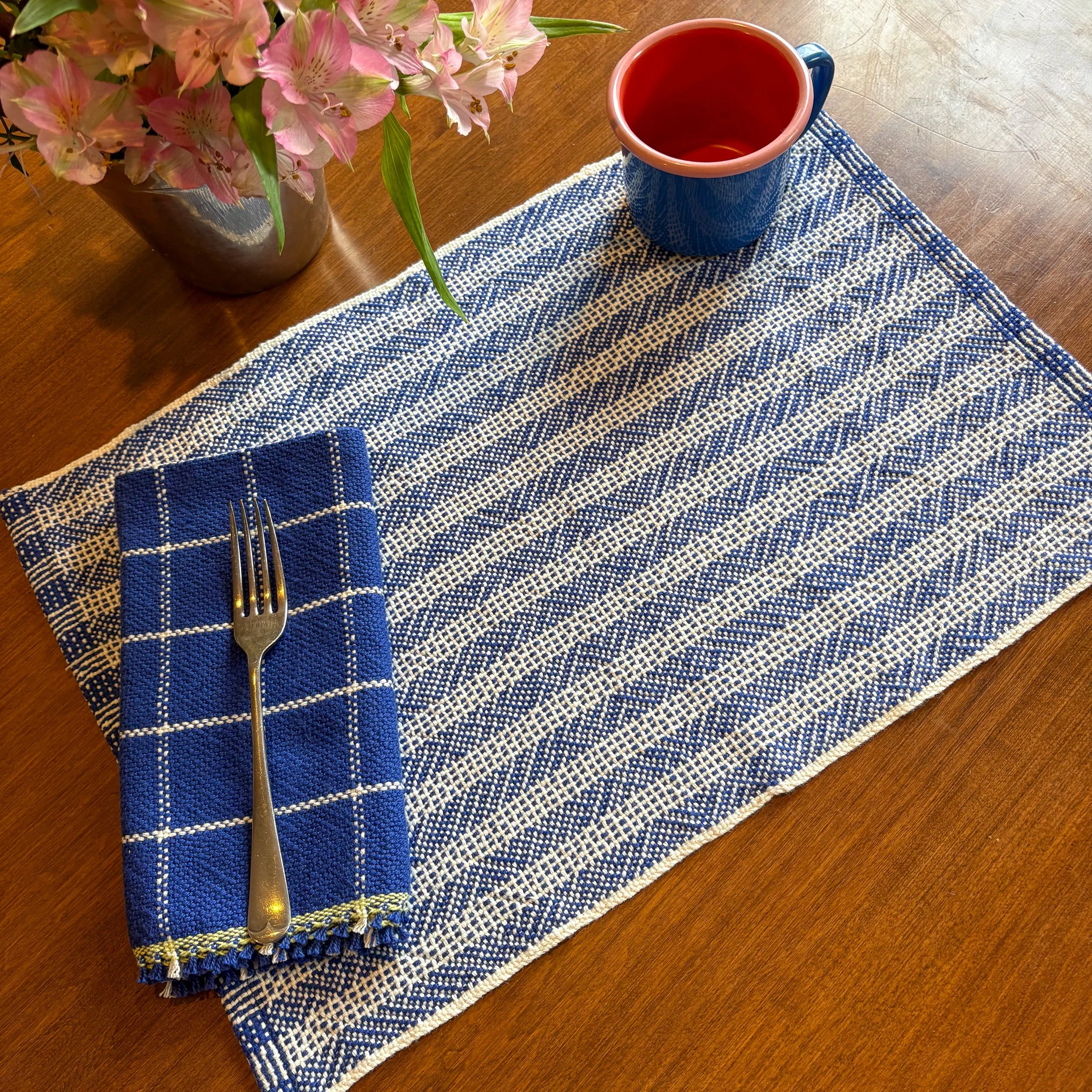 Ladder Placemats - Blue