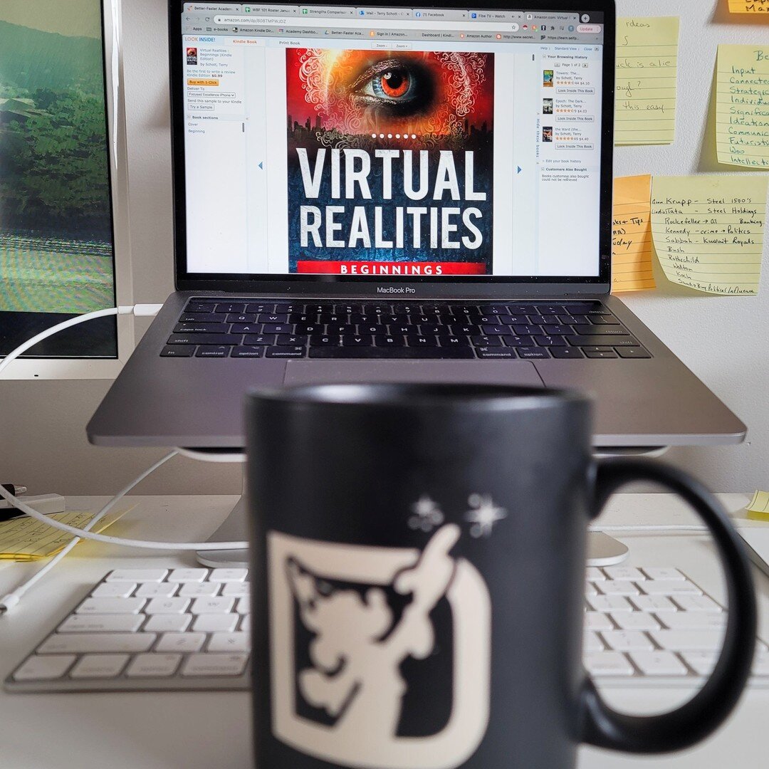 Second cup of coffee...check

Insta pic taken for post...check

Newest offering uploaded...check. 
I've decided to do something a little different and put together a collection Called 'Virtual Realities: Beginnings' in this collection you will get th