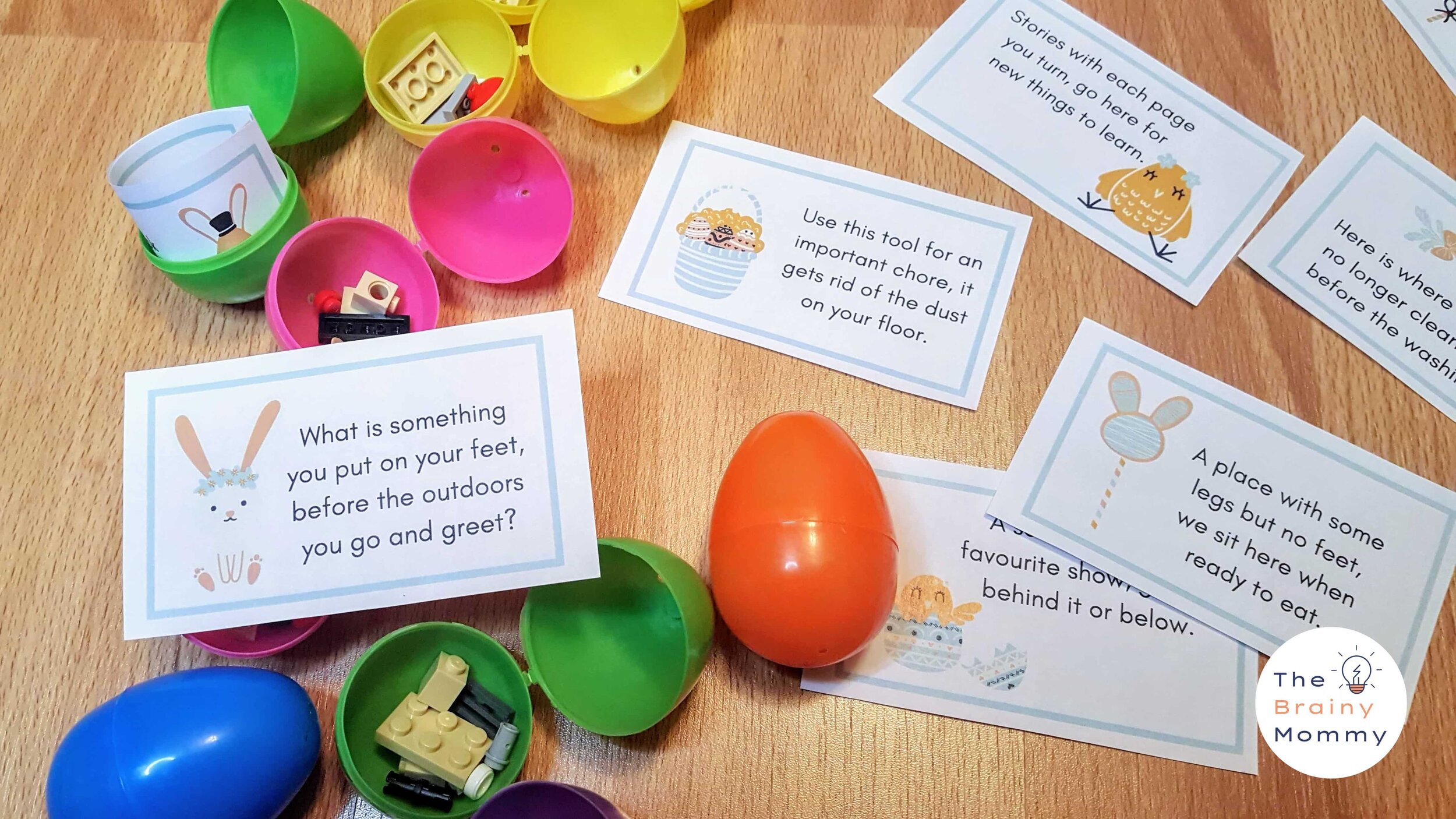 Indoor Easter Egg Scavenger Hunt and Free Printable Clues — The Brainy Mommy - activity ideas, educational resources, reviews