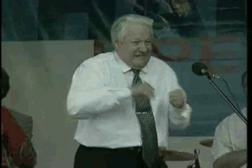 Boris Yeltsin dancing