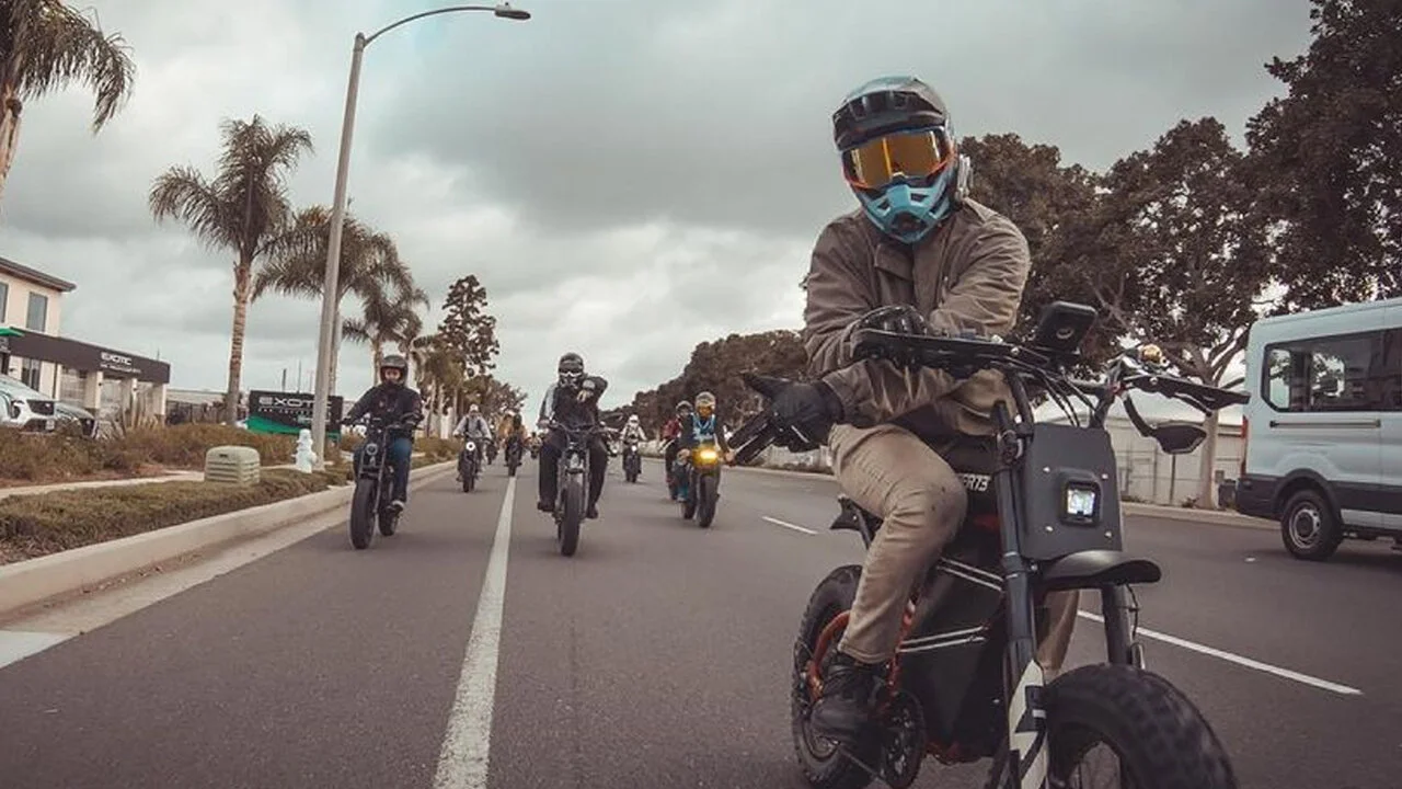 E-bike Group Ride Hand Signals