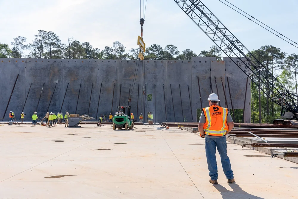 Duffey Southeast Pegasus Project Industrial Construction Concrete Pour