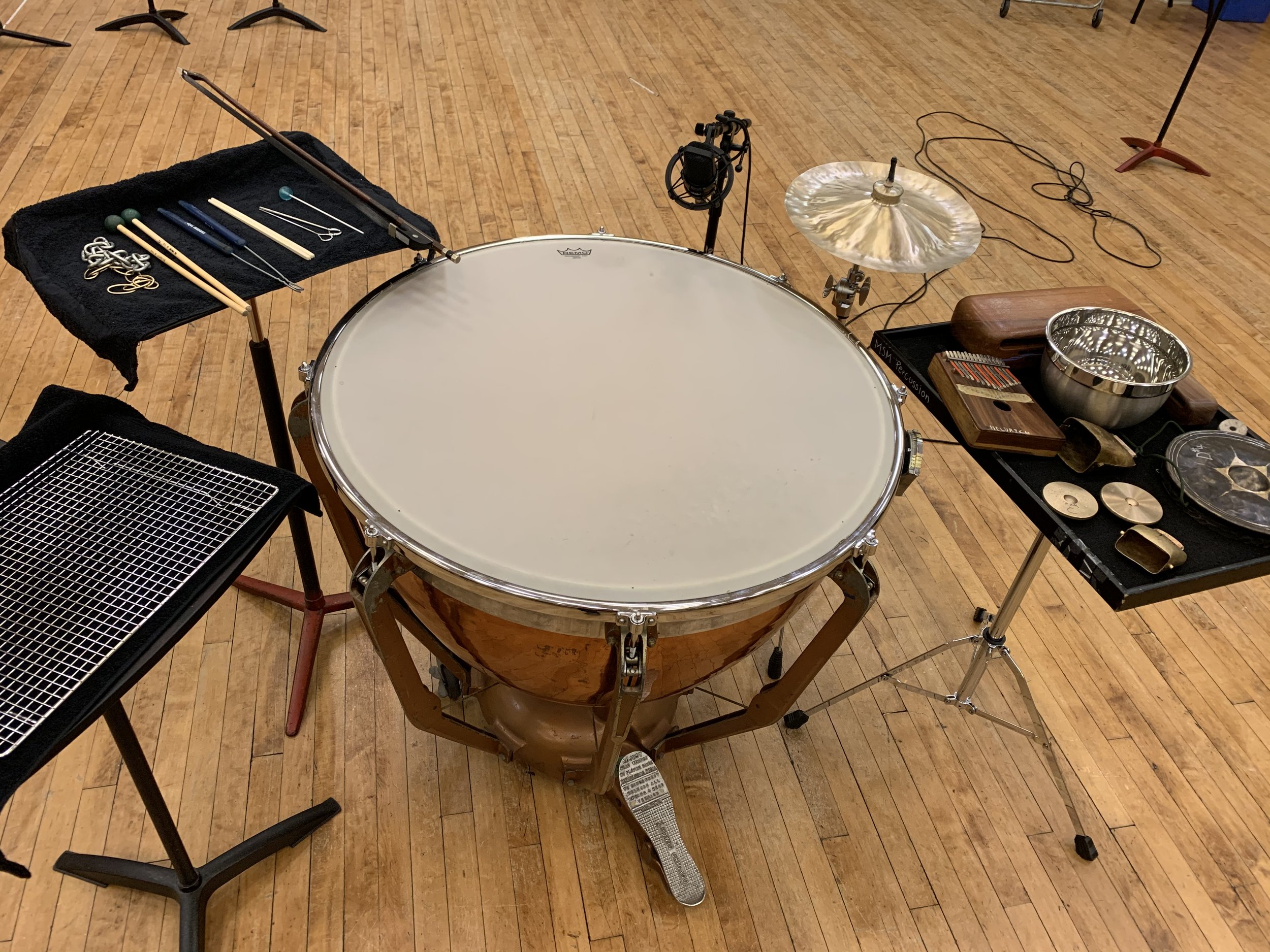original composition for "the timpani concert" at the Manhattan School of Music, 2019