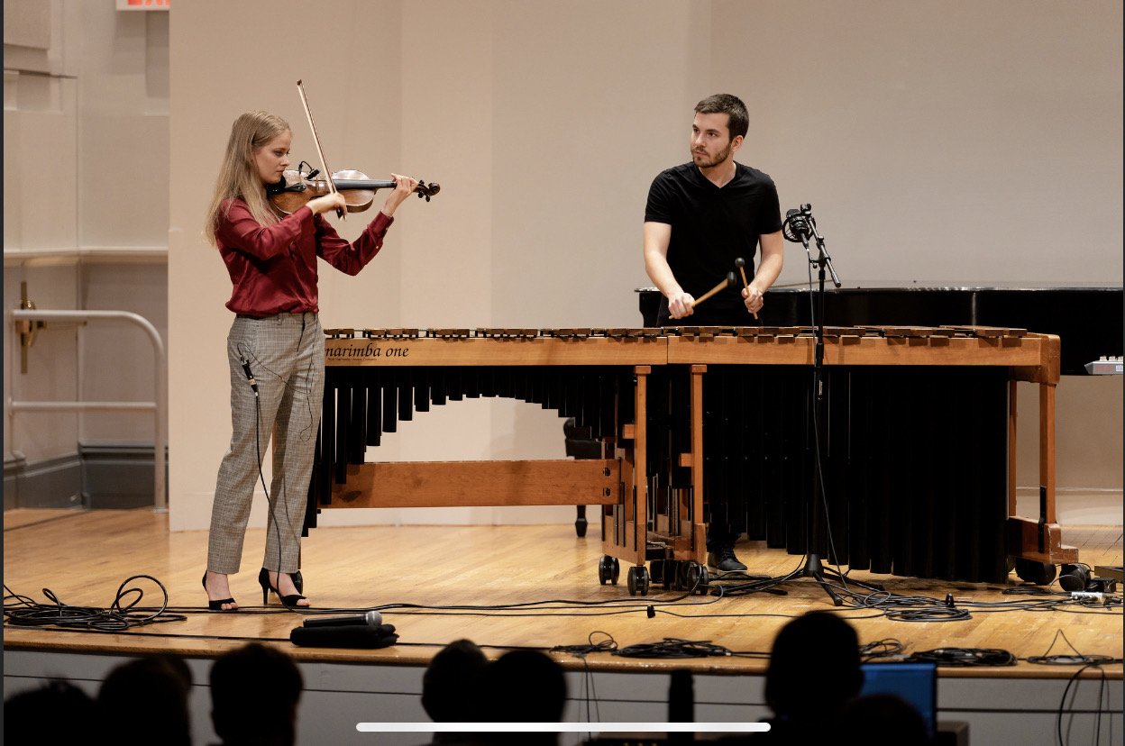world premiere of "csitári" with Madeline Hocking, Manhattan School of Music, 2020