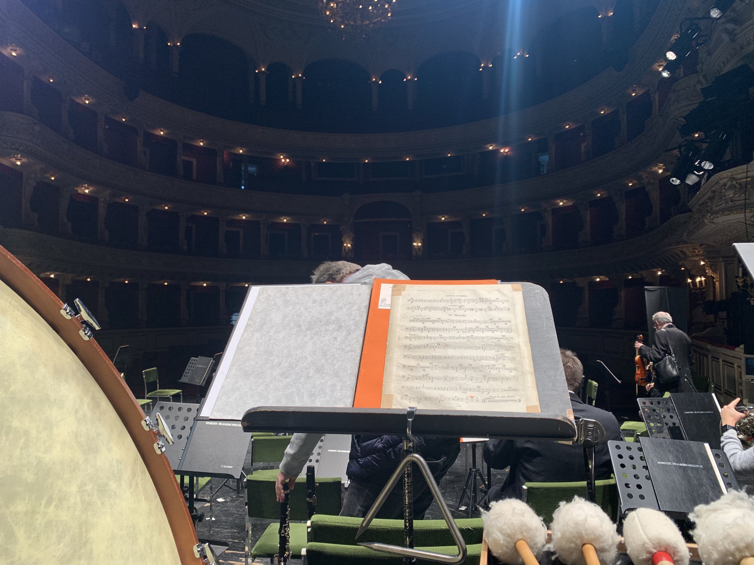 with the Hungarian National Philharmonic at the Szeged National Theater, 2020