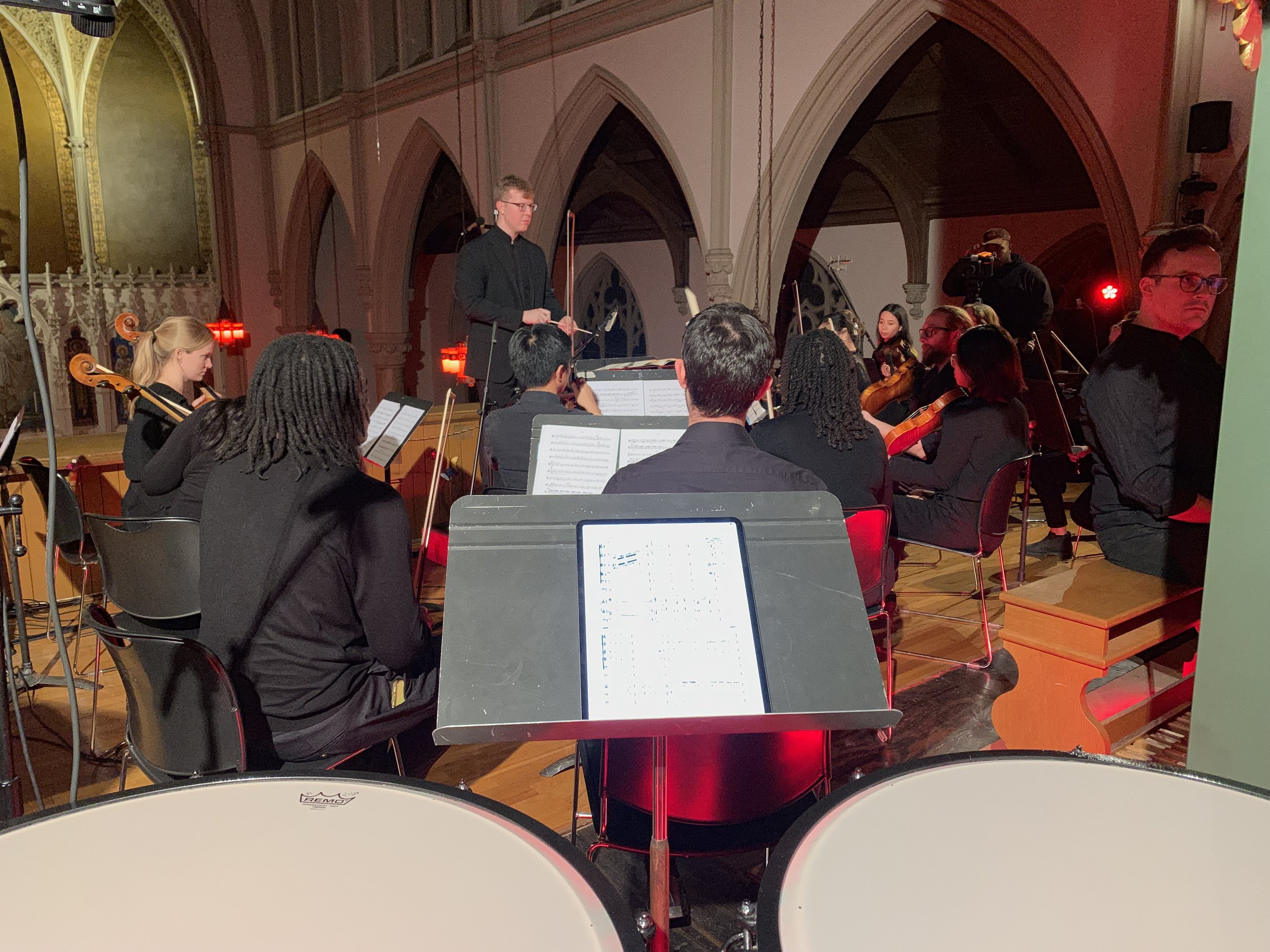 recording Poulenc's organ concerto with organist Austin Philemon