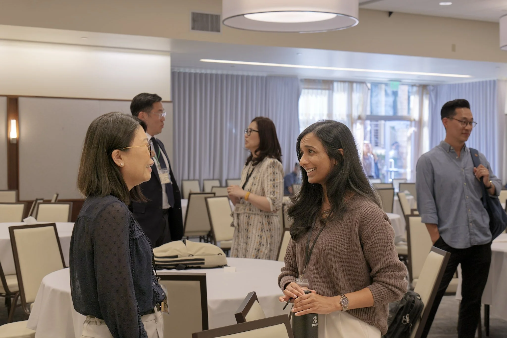 Photo of Sangeetha S Thomas, LPC consulting with another mental health clinician.  Photo by Shiori Zinnen/Princeton Theological Seminary Center for Asian American Christianity