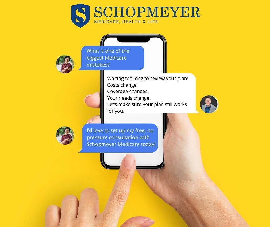 📅 October 15 is coming fast - and with it, your opportunity to review your Medicare plan!
&bull;
The annual enrollment period (AEP) starts October 15, and it&rsquo;s your window to make changes if your plan no longer fits!
&bull;
📍At Schopmeyer Med