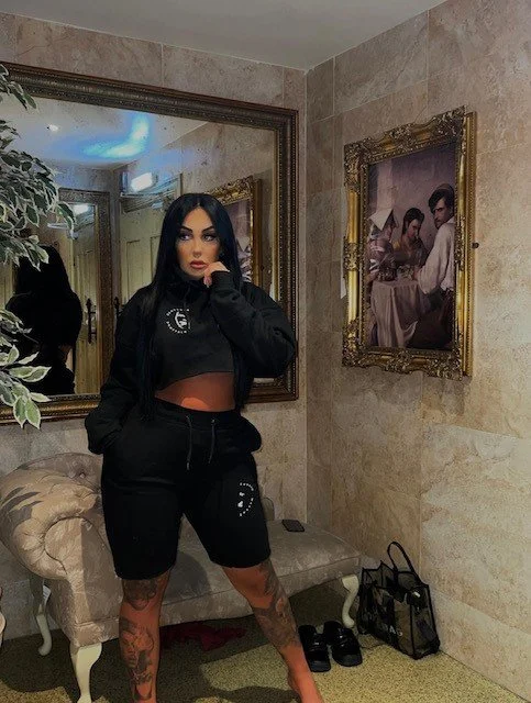 Black F Crop top and shorts 3.jpg