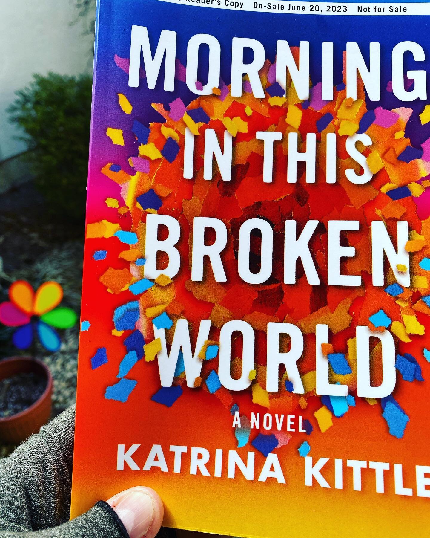 My week is booked with this beauty. Congratulations to my good friend and colleague @katrinakittle on #Morninginthisbrokenworld. Have you pre-ordered your copy yet? &hearts;️📚