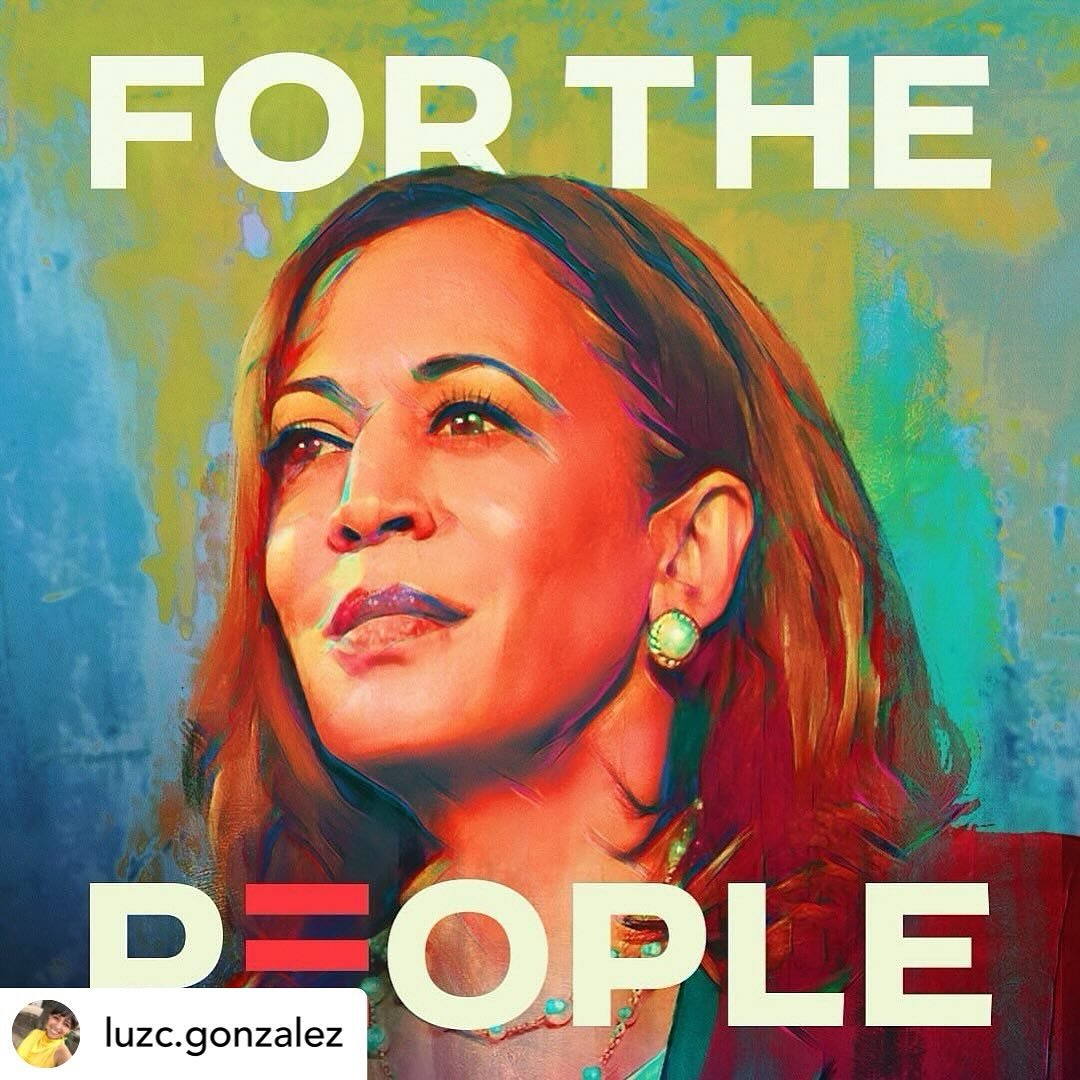 Posted @withregram &bull; @luzc.gonzalez Madame President, can&rsquo;t wait, let&rsquo;s go! 💙💙🌊🌊🇺🇸🇺🇸💃🏼💃🏼#kamalaharris #harris24  #kamalaharris24 #madamepresident